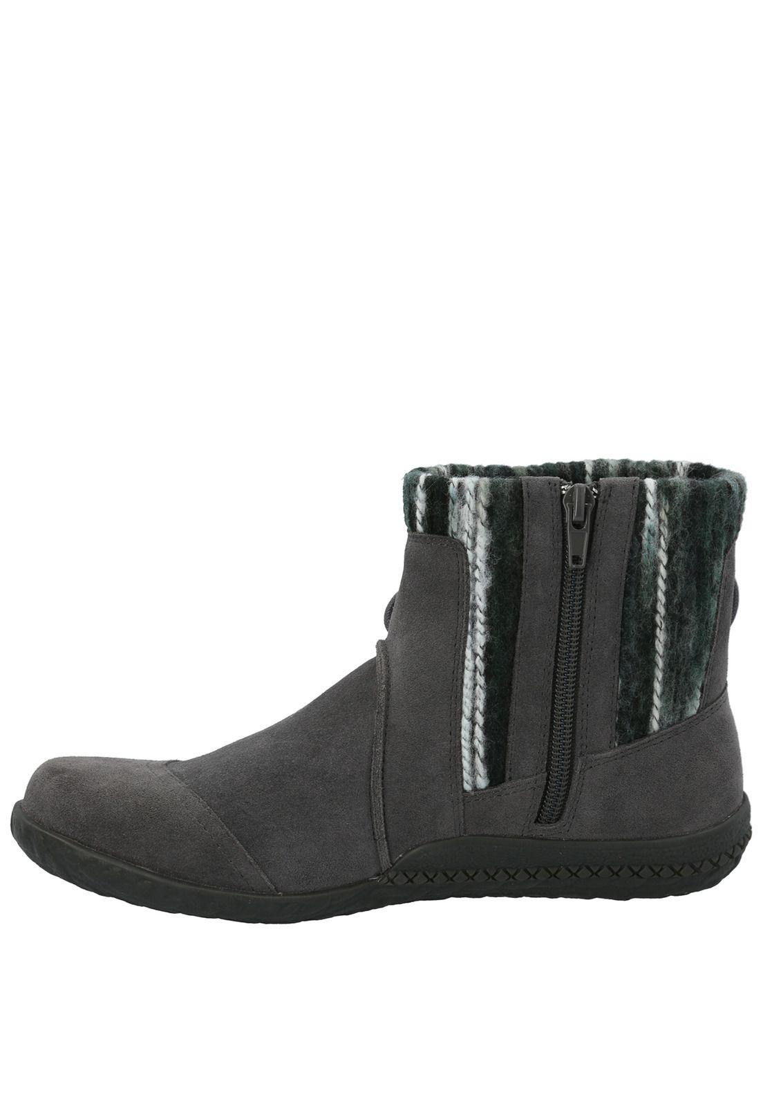 Botín Cuero Mujer Cusia Gris-4