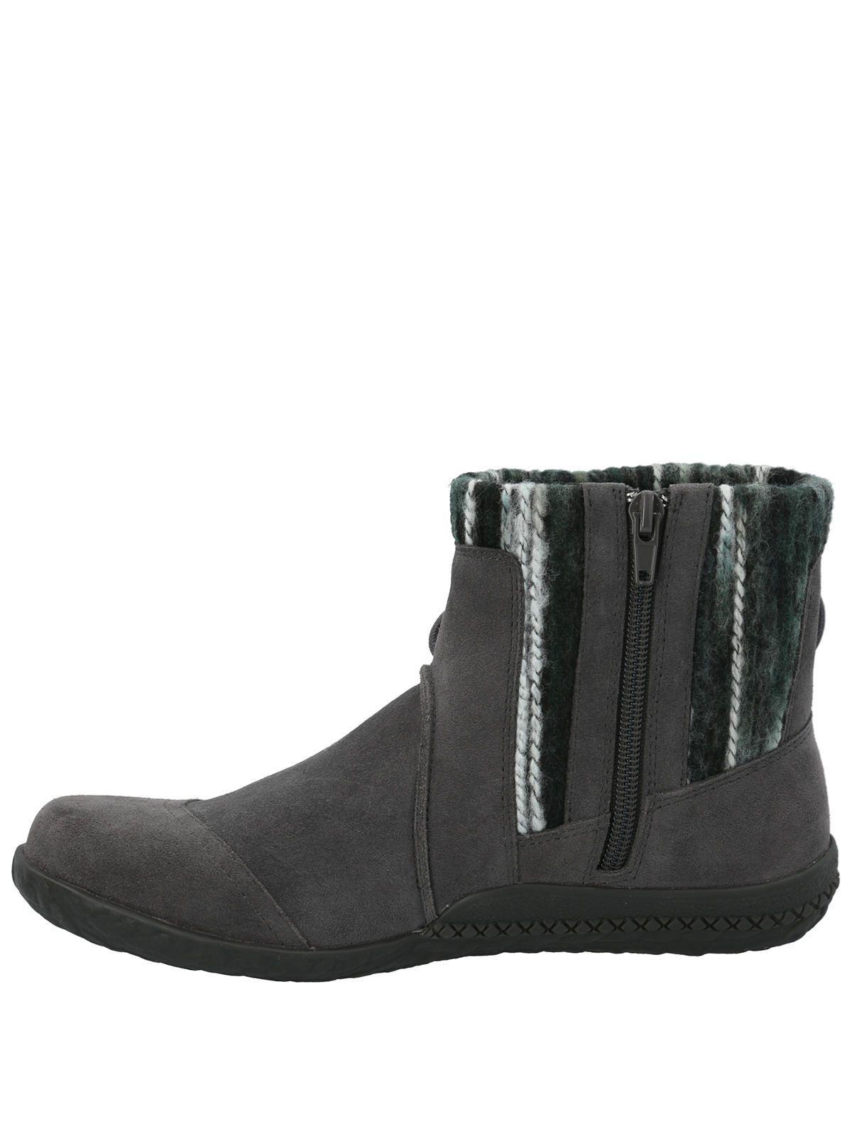 Botín Cuero Mujer Cusia Gris-4