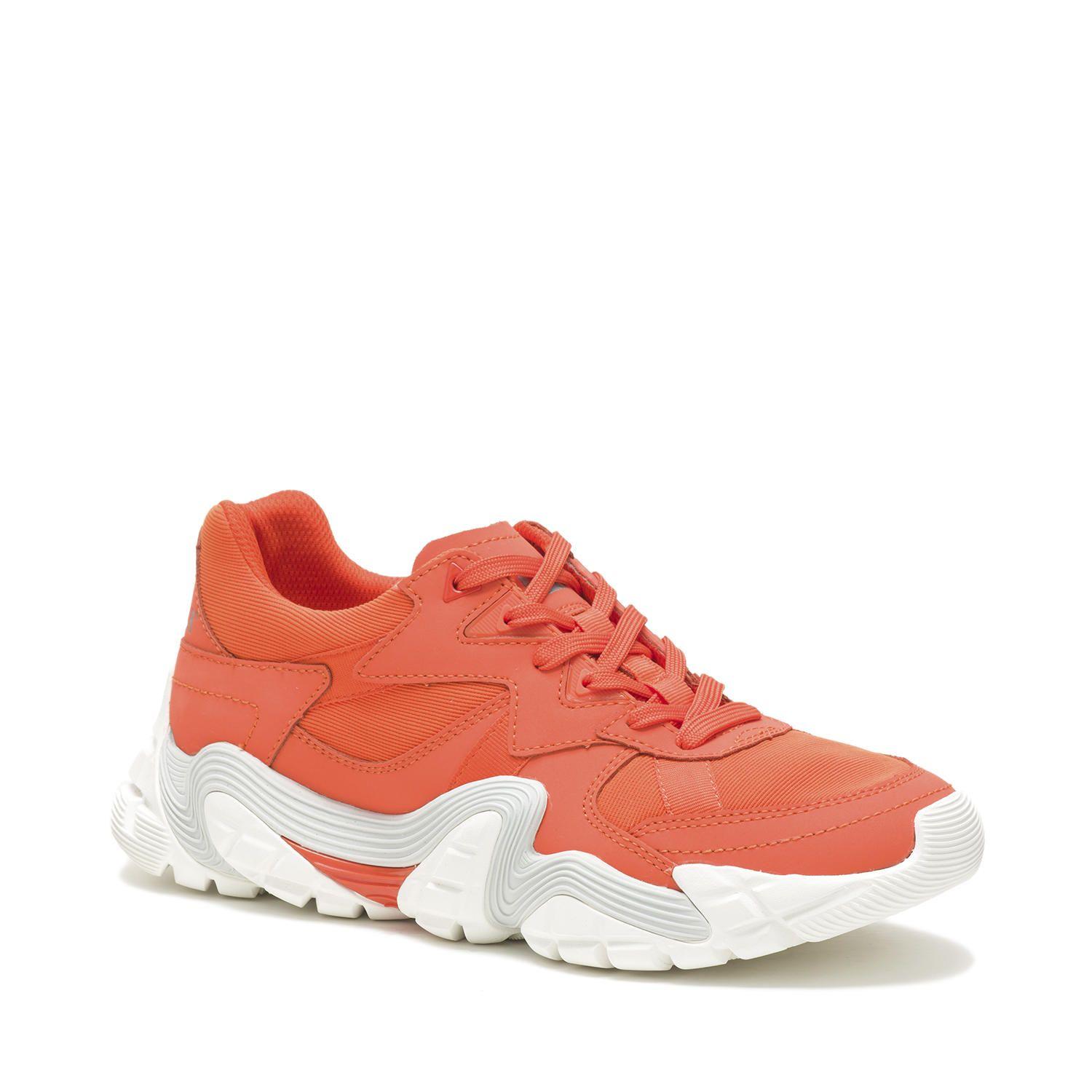 Zapatilla Cuero/Mesh Mujer Vapor Naranja-0