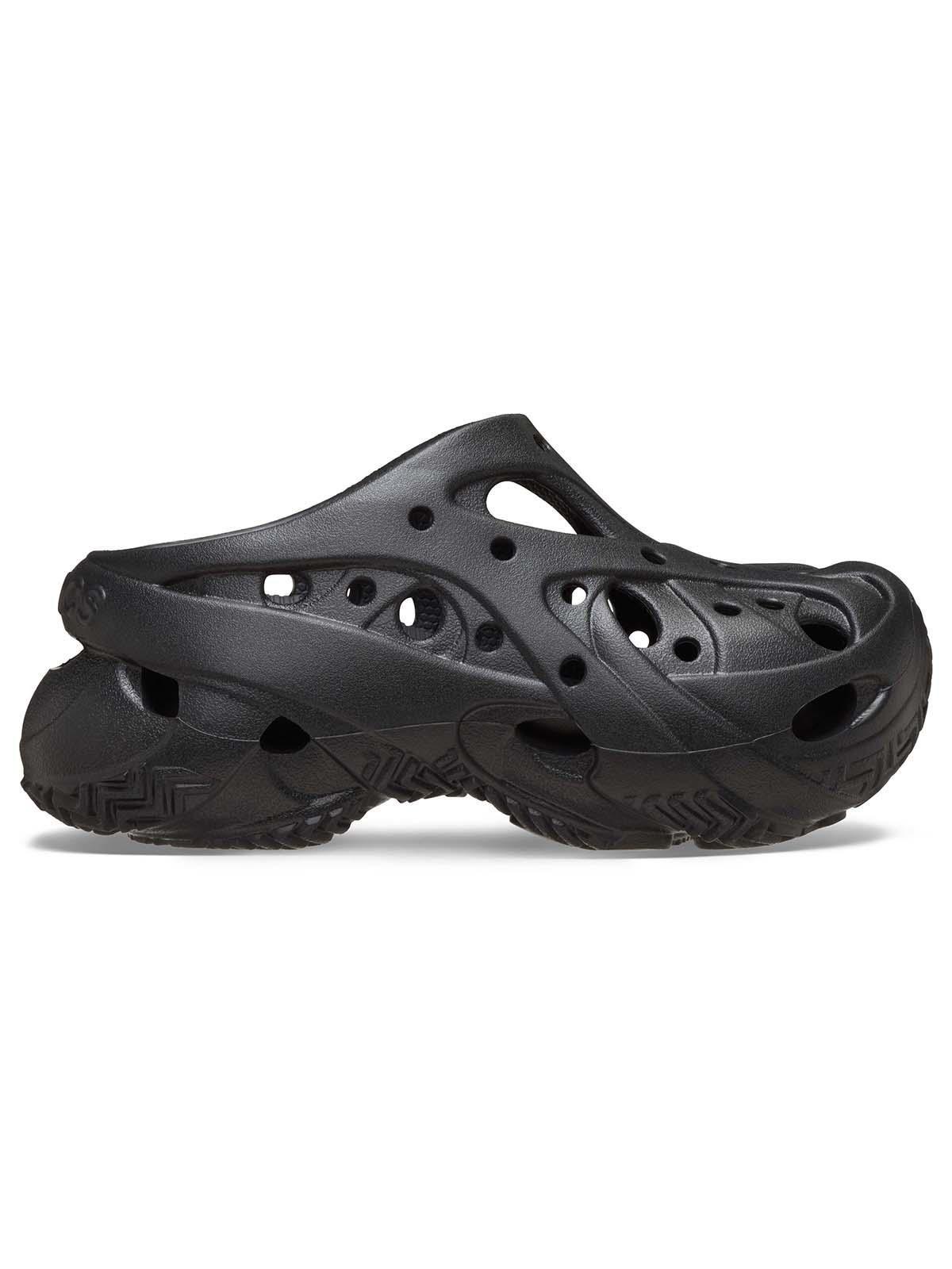 Zueco Crocs Mujer Caged Clog Plataforma Negro-0