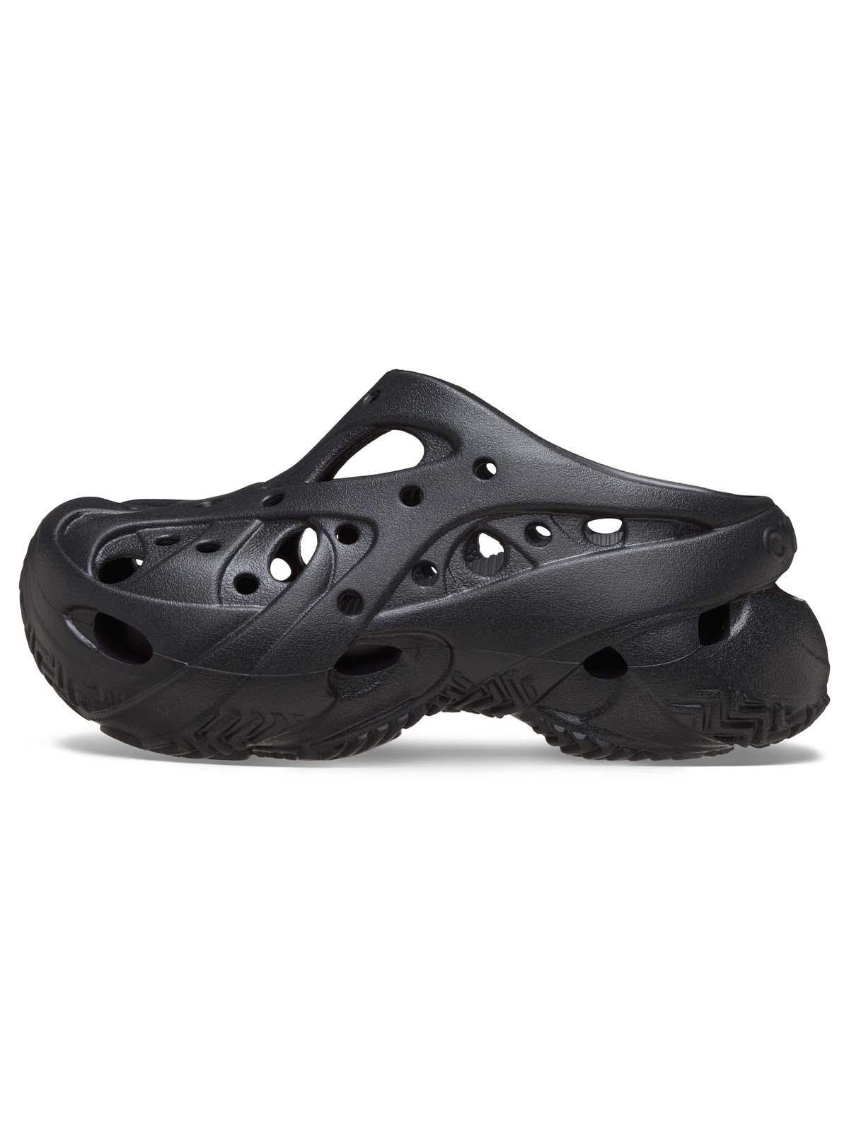 Zueco Crocs Mujer Caged Clog Plataforma Negro-3