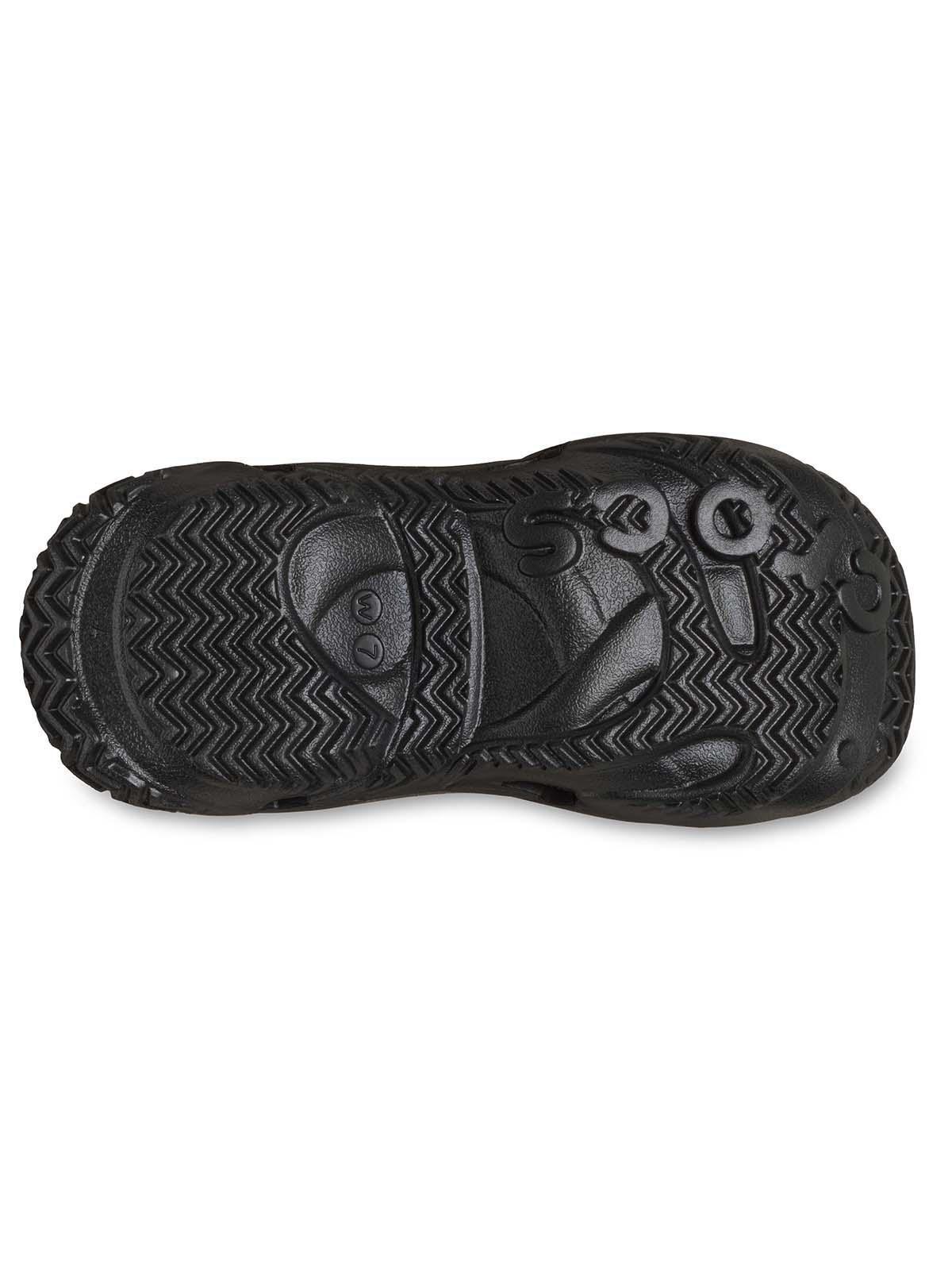 Zueco Crocs Mujer Caged Clog Plataforma Negro-6