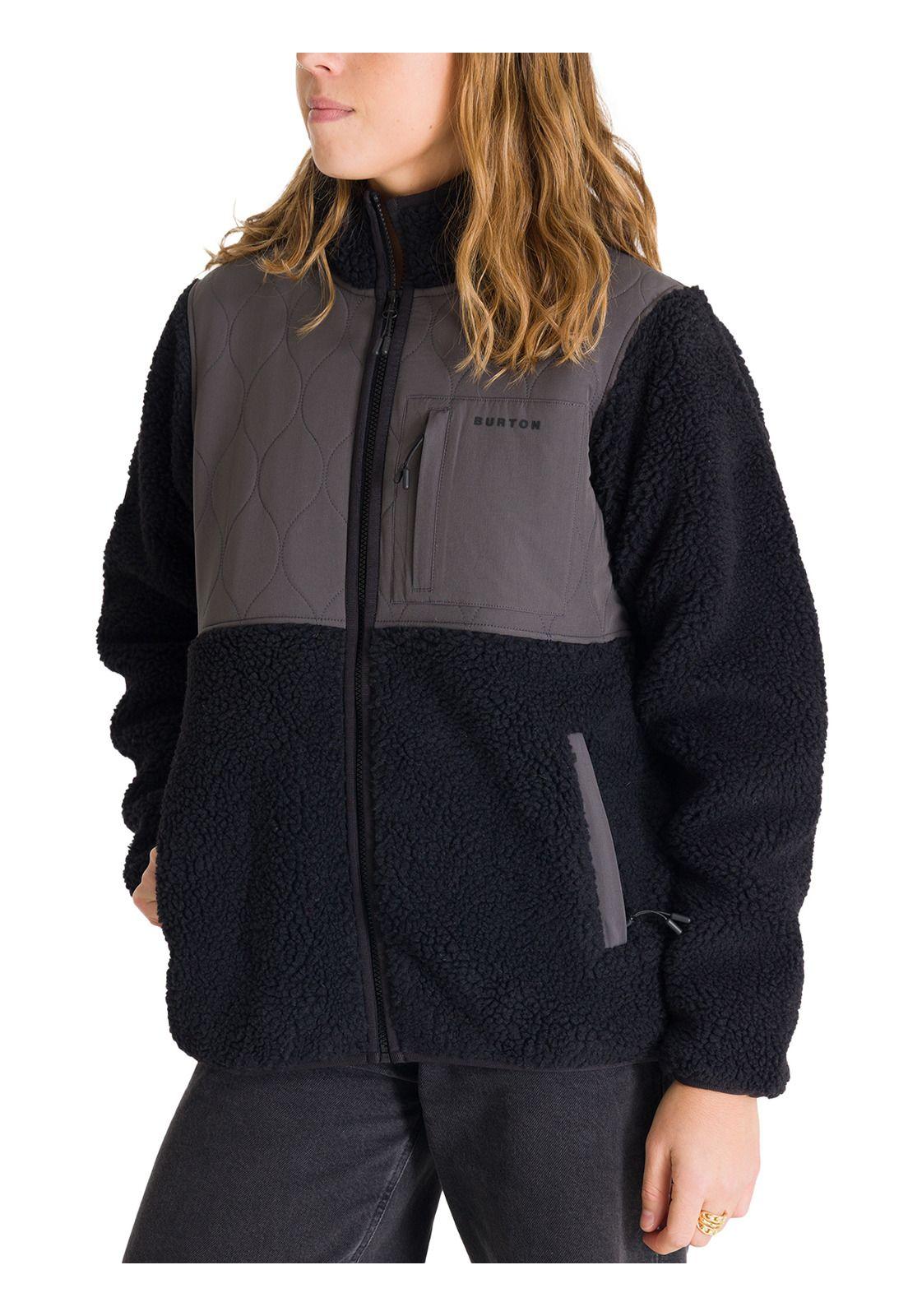 Polar Mujer Sherpa Block Gris-0