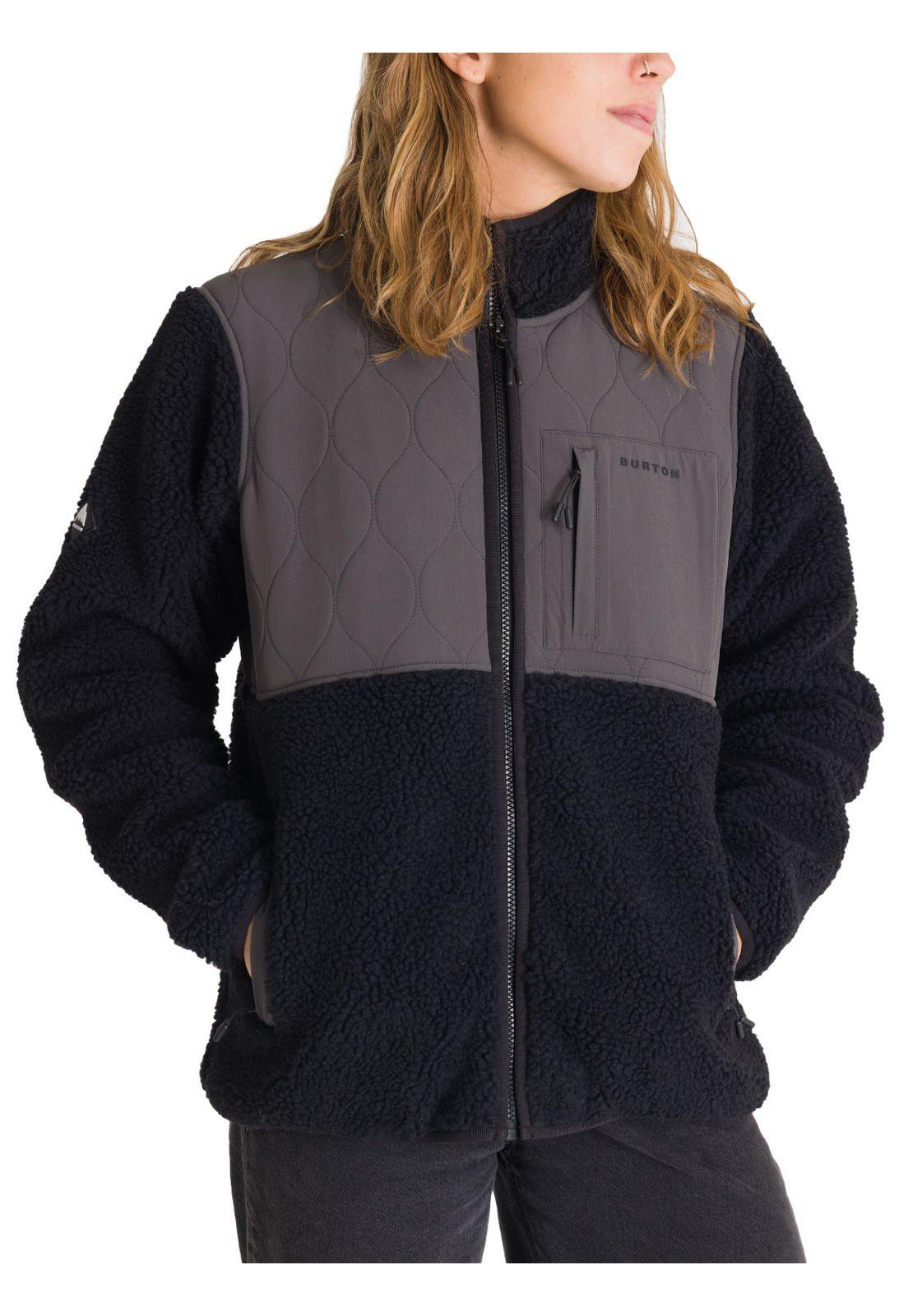 Polar Mujer Sherpa Block Gris-1