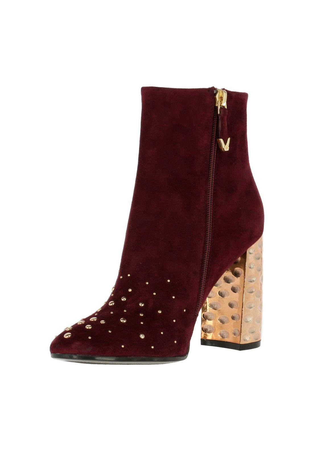 Botin Mujer Cuero Osten Burdeo-1