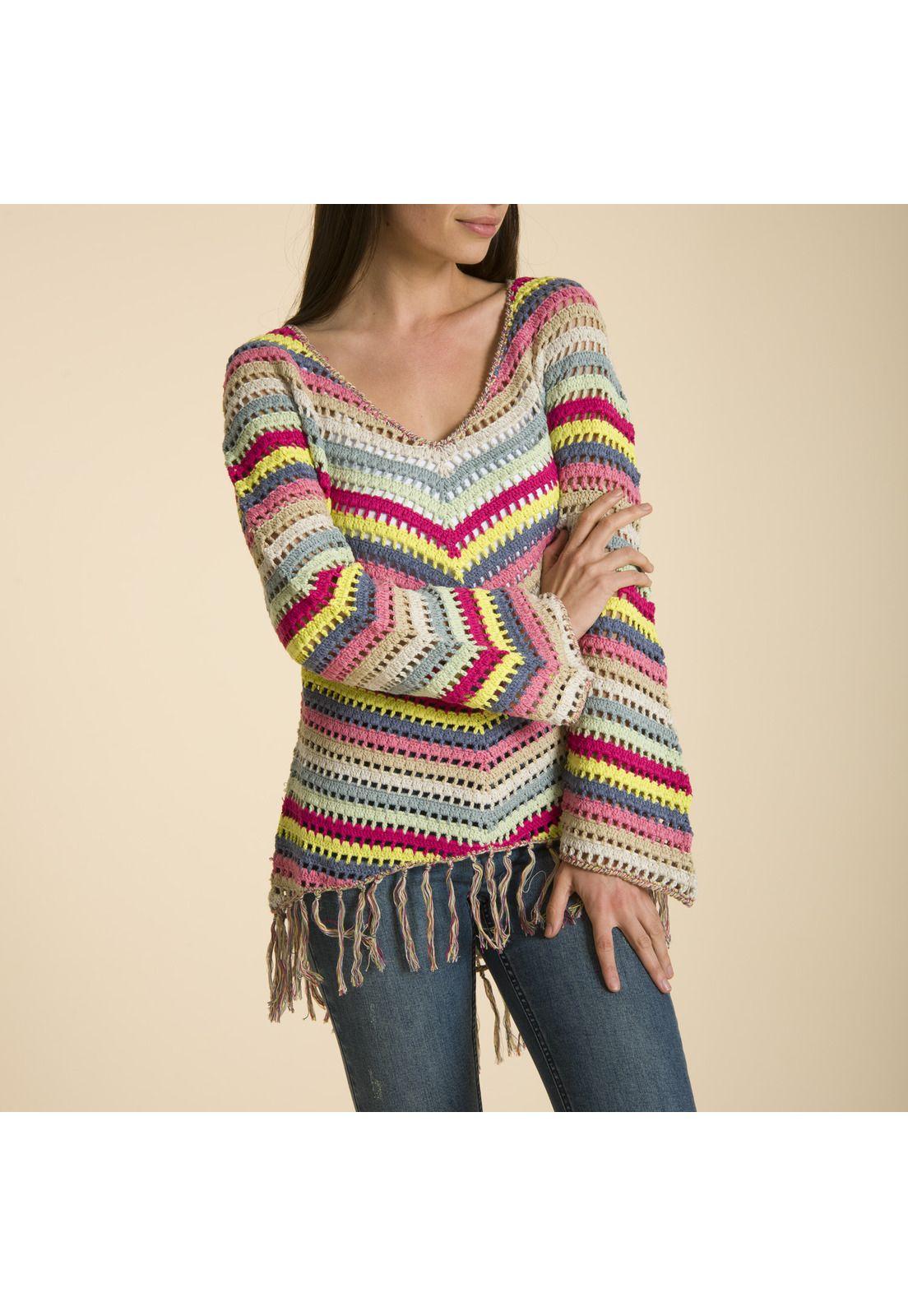 Sweater Crochet Verde-1