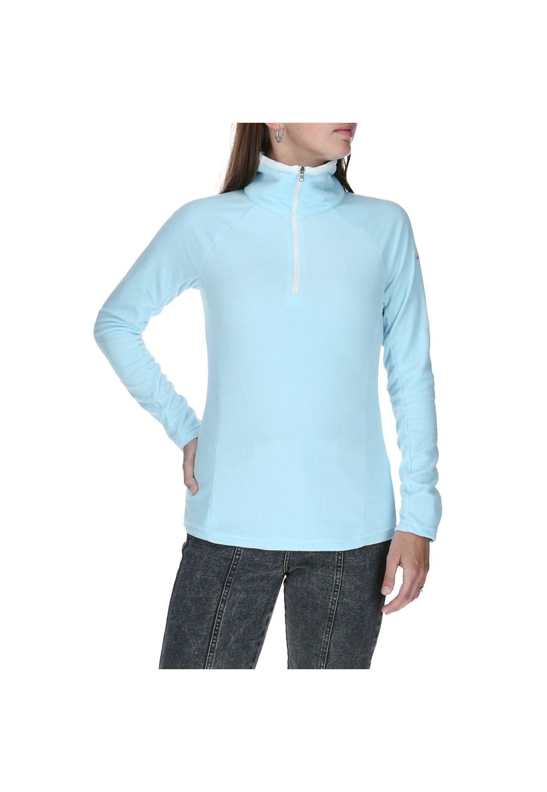 Polar Glacial Iv 1/2 Zip Celeste Mujer-1