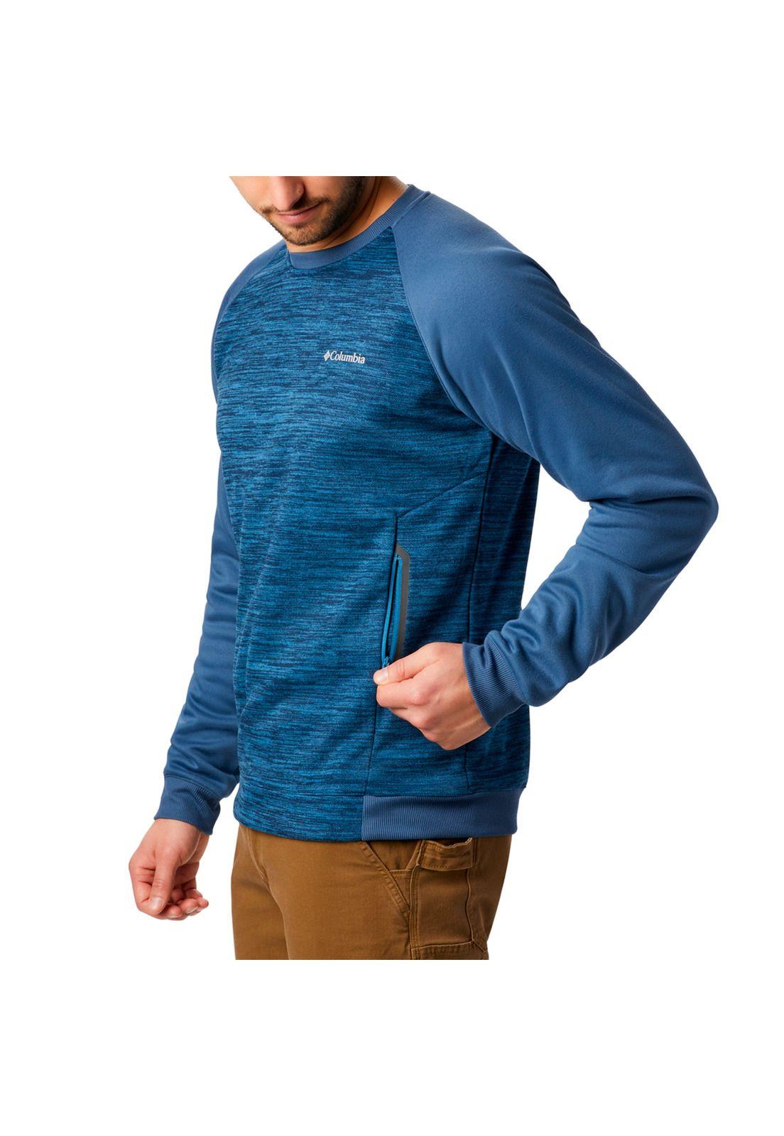 Polera Tech Trail™ Midlayer Crew azul-1