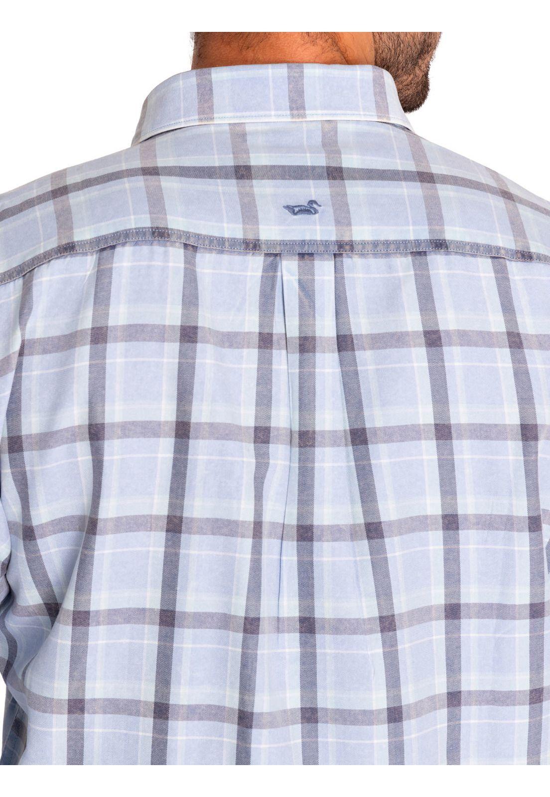 Camisa Algodón Orgánico Hombre Arbed Azul-8