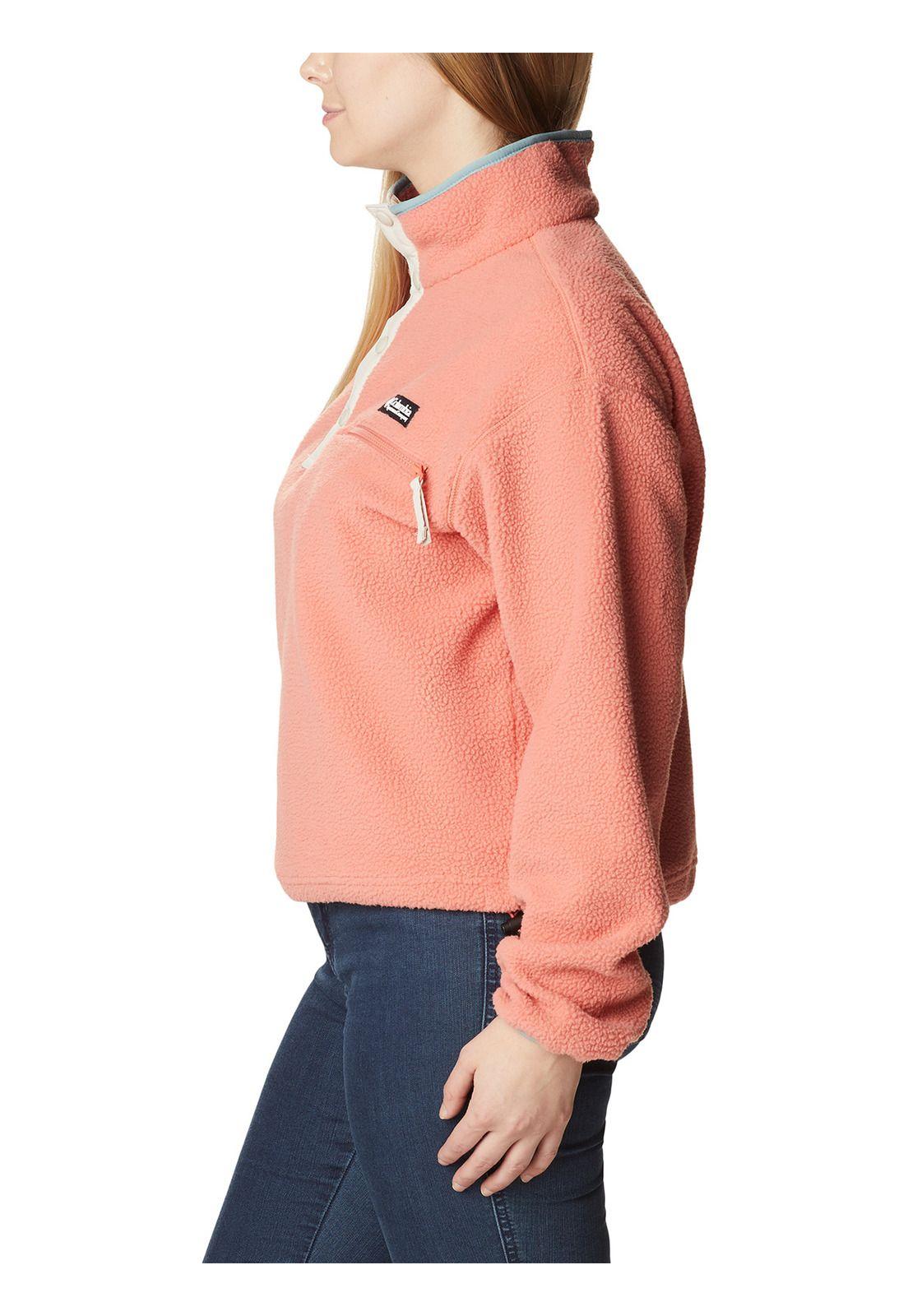 Polar Mujer Helvetia Cropped Half Snap Rosado-1