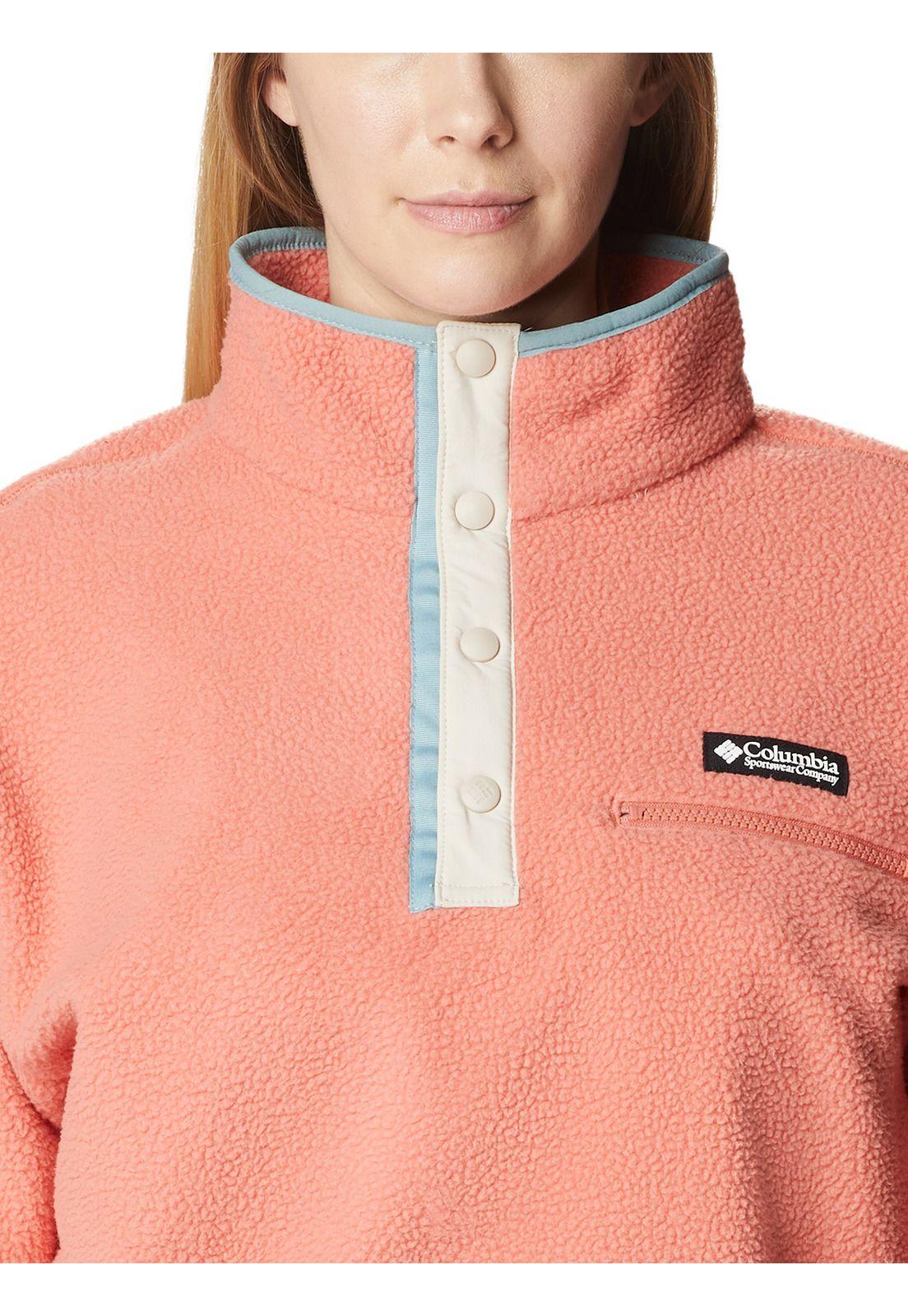 Polar Mujer Helvetia Cropped Half Snap Rosado-3