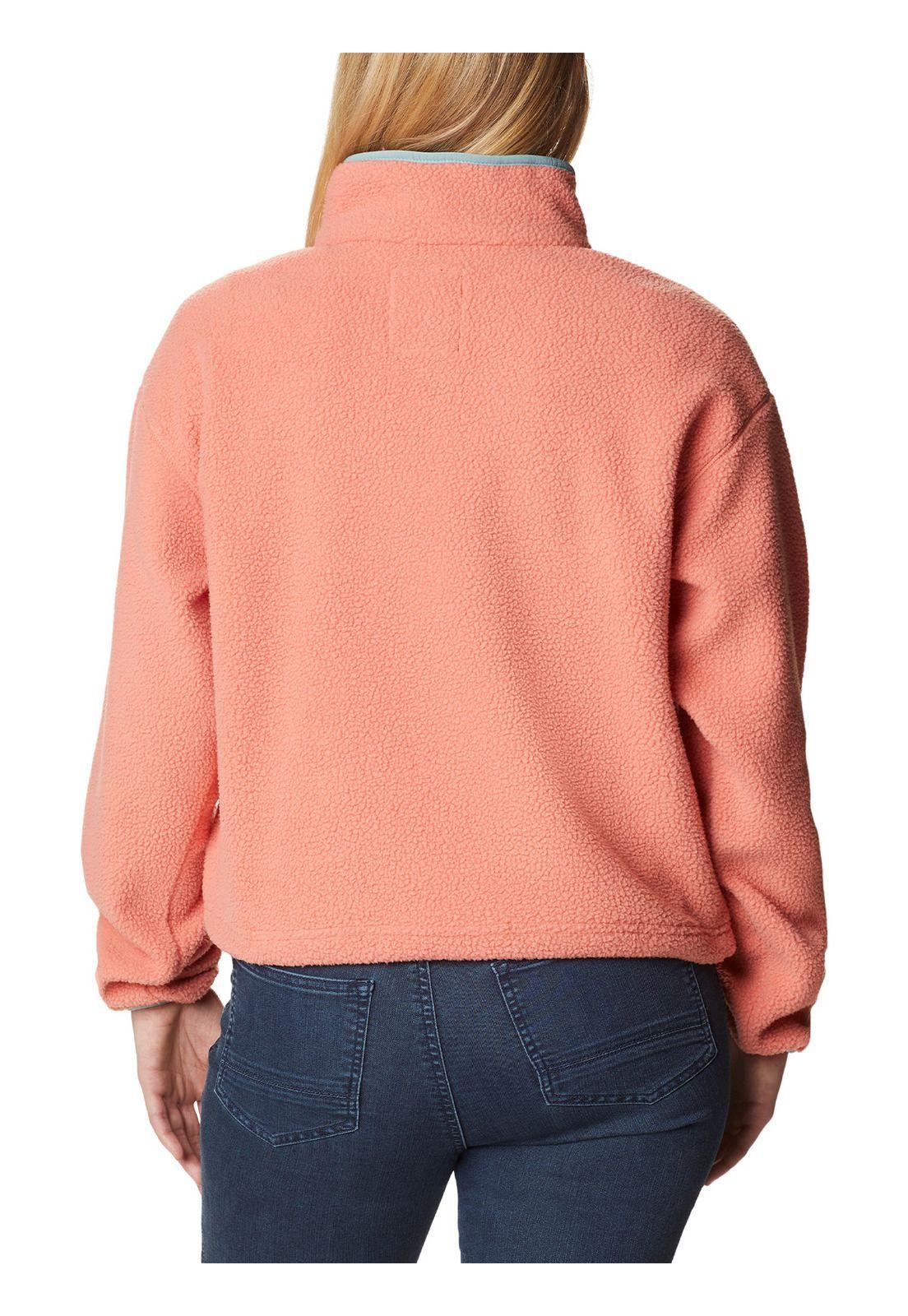 Polar Mujer Helvetia Cropped Half Snap Rosado-5