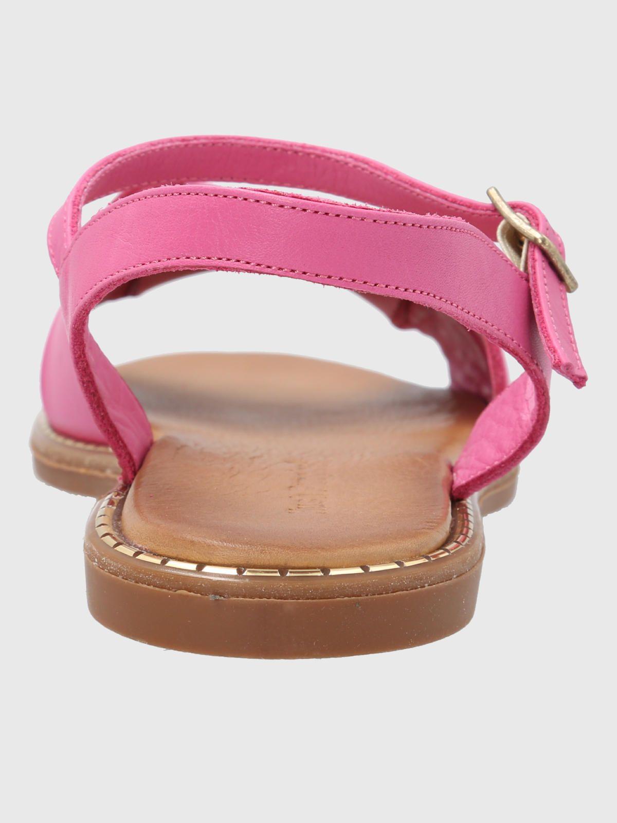 Sandalia Cuero Fucsia Mujer Traona -6