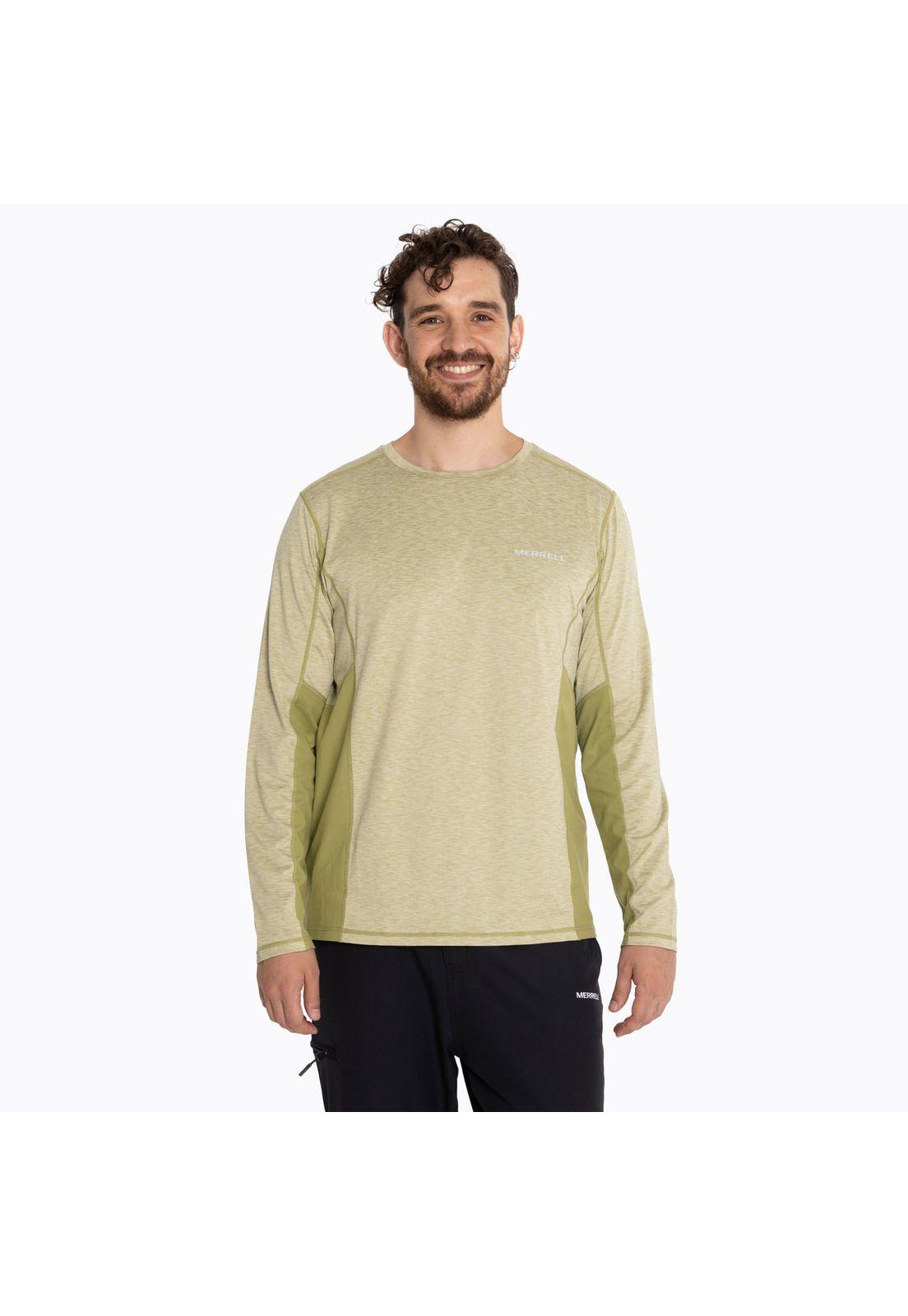 Polera Hombre Sport Long Sleeve Verde Musgo-0