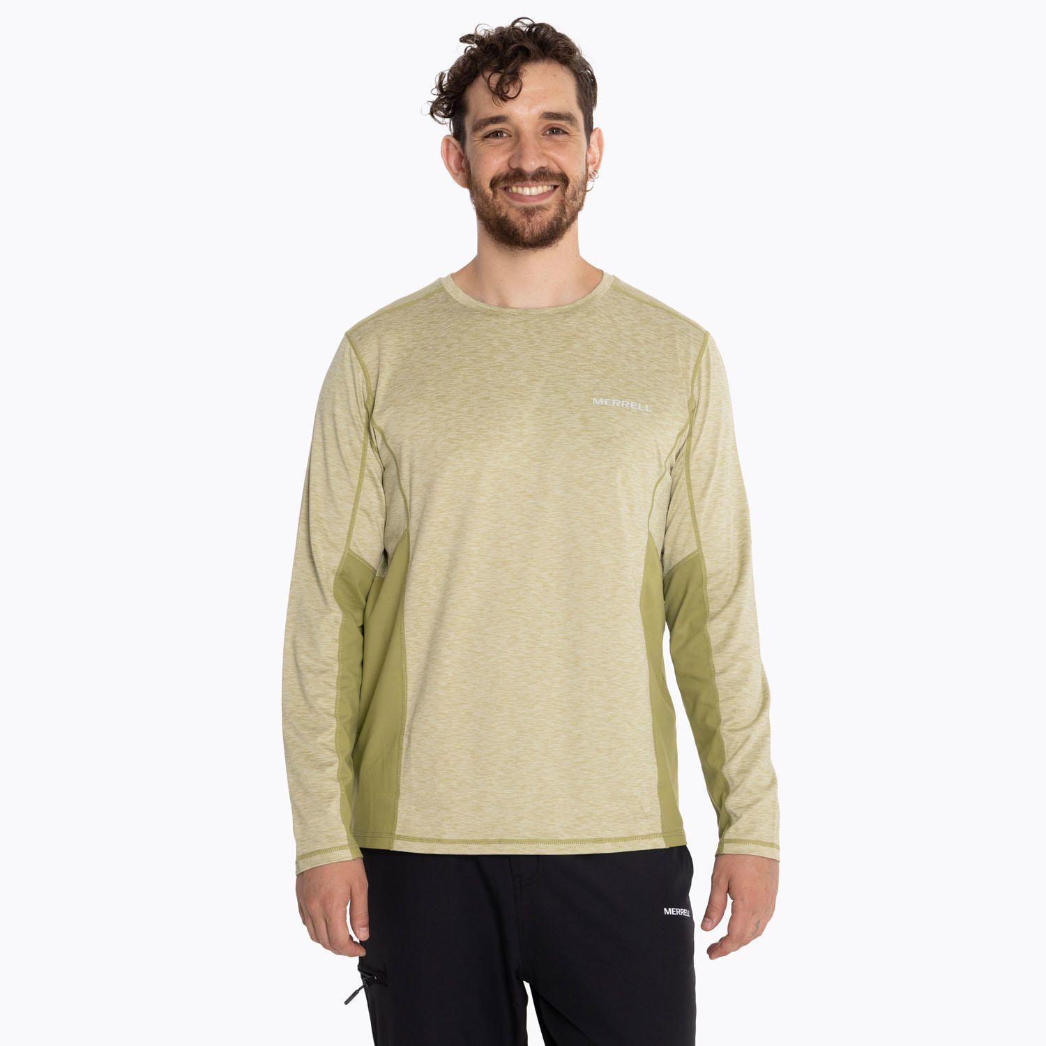 Polera Hombre Sport Long Sleeve Verde Musgo-0