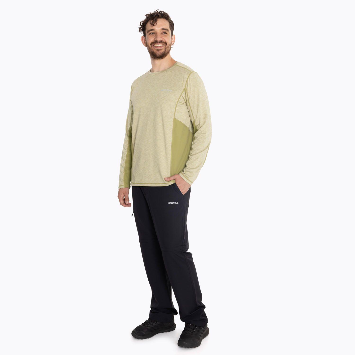 Polera Hombre Sport Long Sleeve Verde Musgo-4