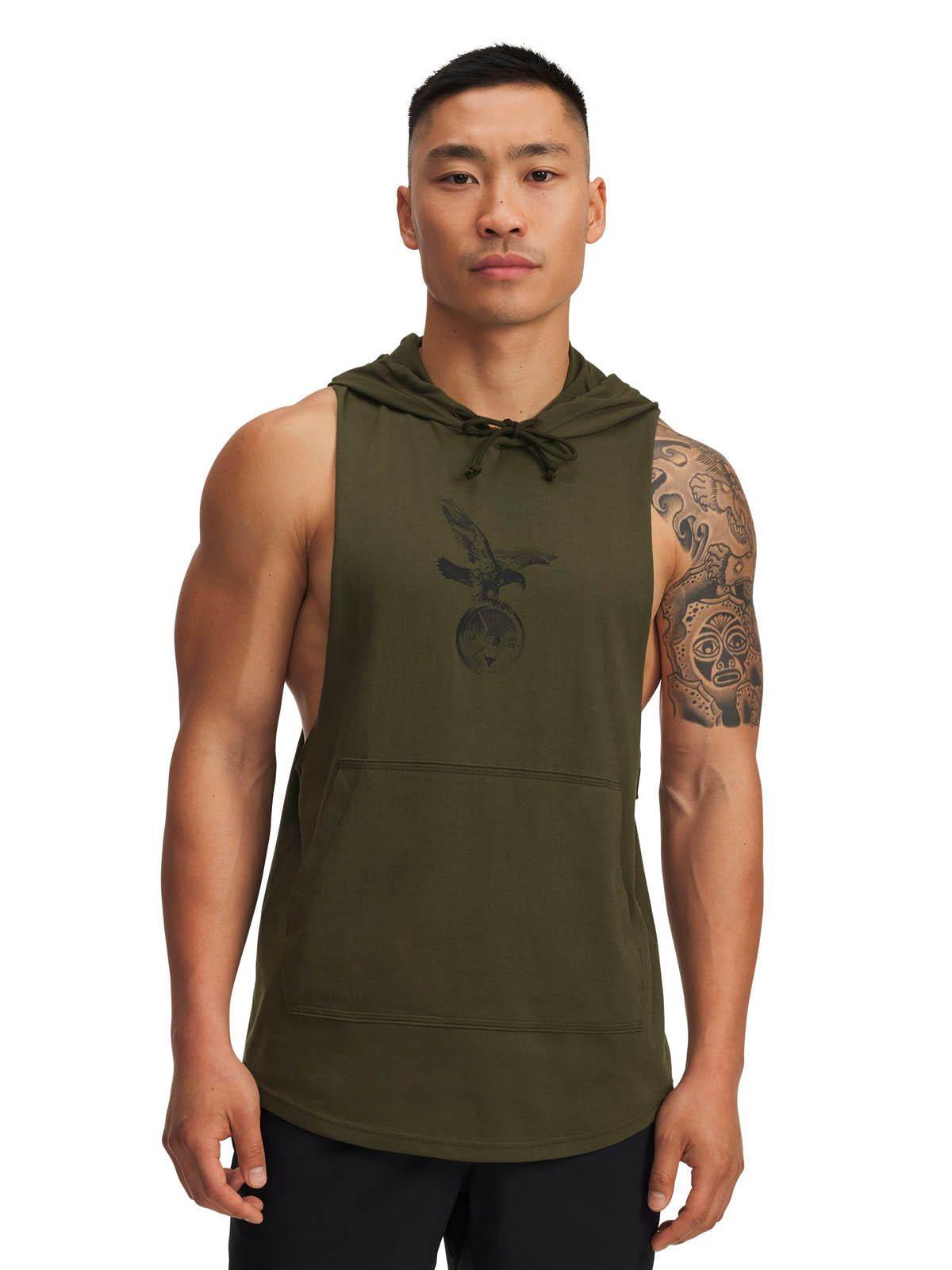 Polerón Sin mangas Training  hombre Project Rock verde -0