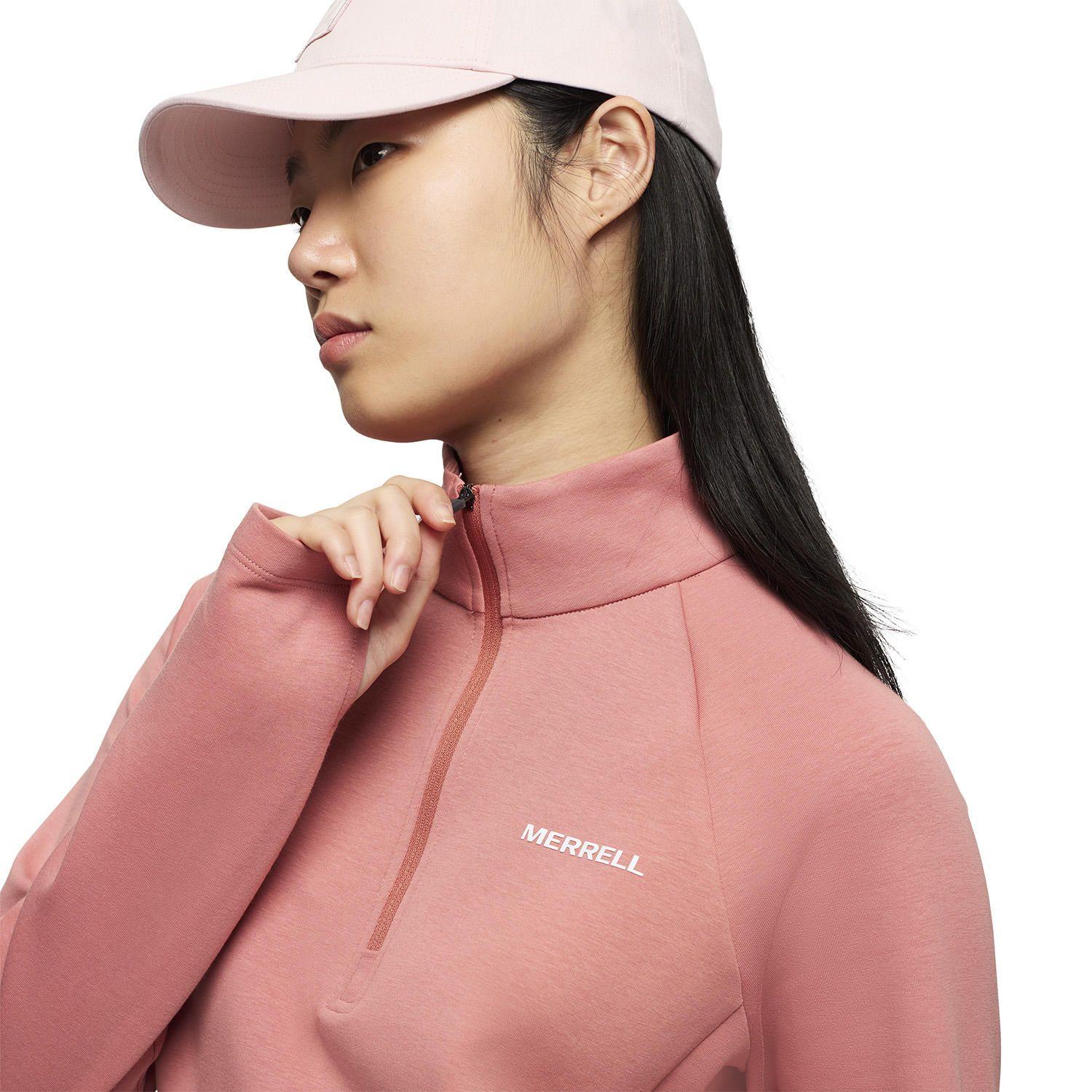Polar Mujer Riley Quarter Zip Rosado-5