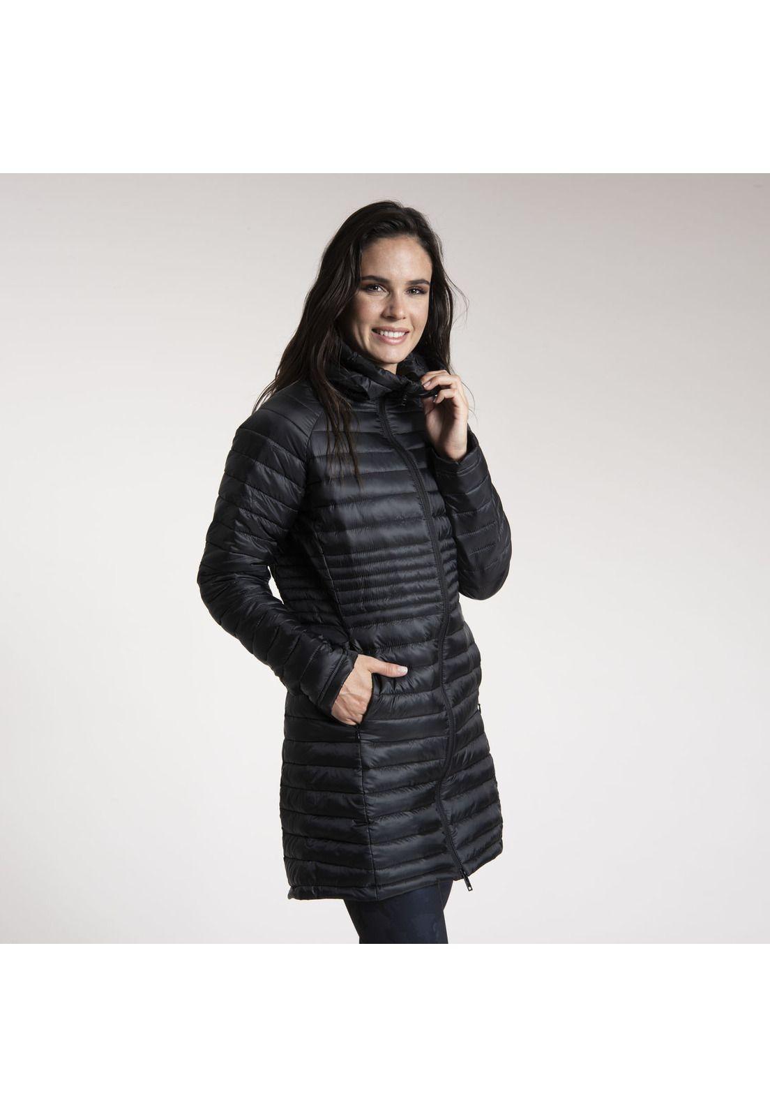 Parka Mujer Long Hood Sullivan Negro-1