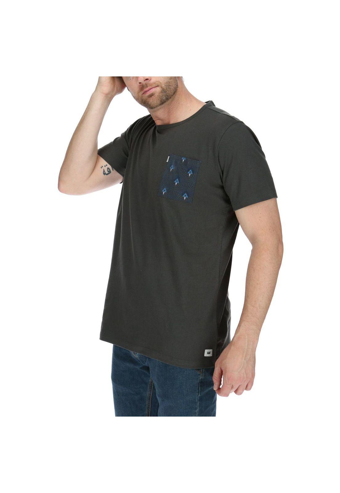 Polera Mc Hombre Pocket Tee Grafito-1