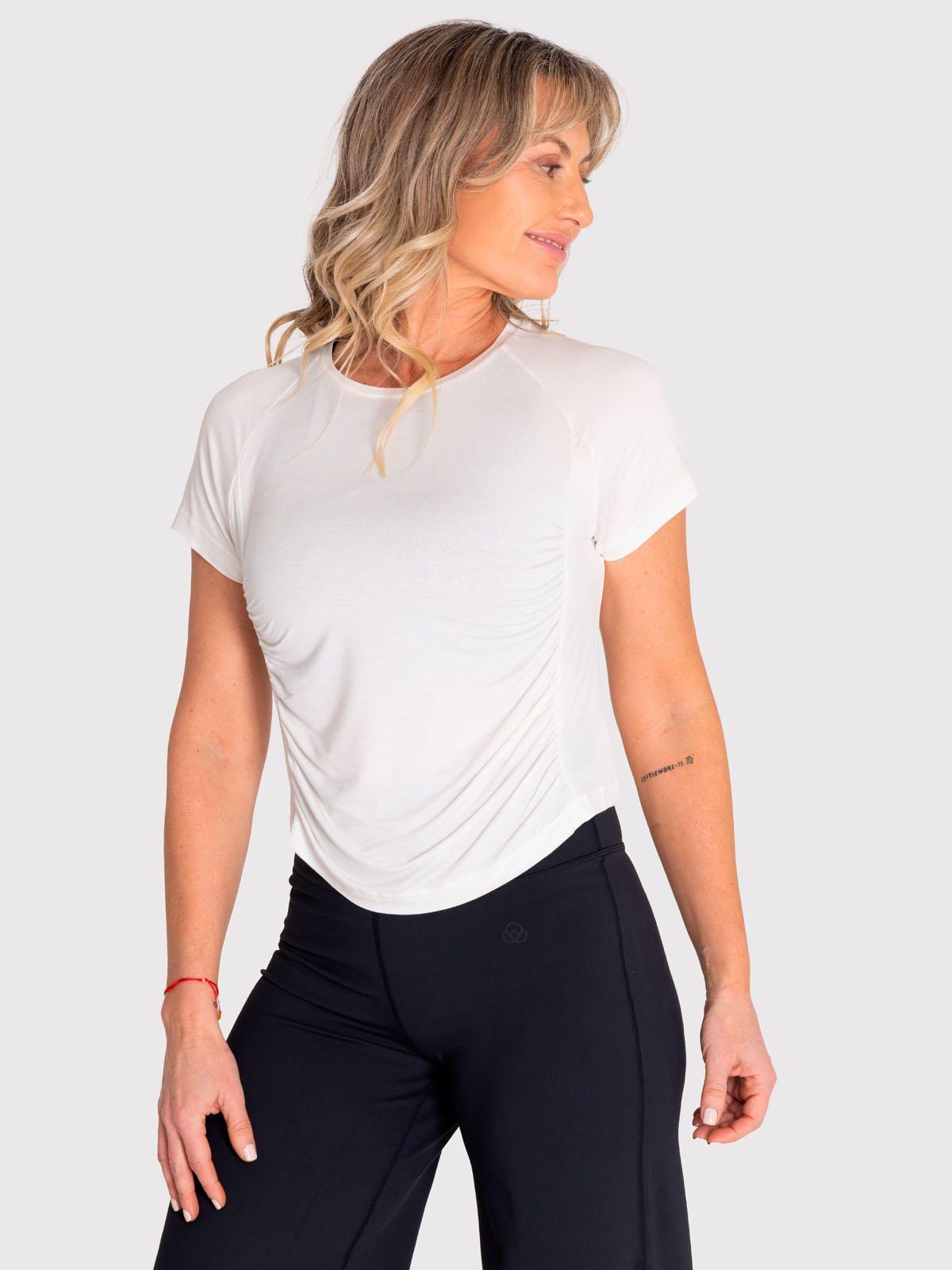 Polera deportiva Mujer Soft T-Shirt Blanca-0