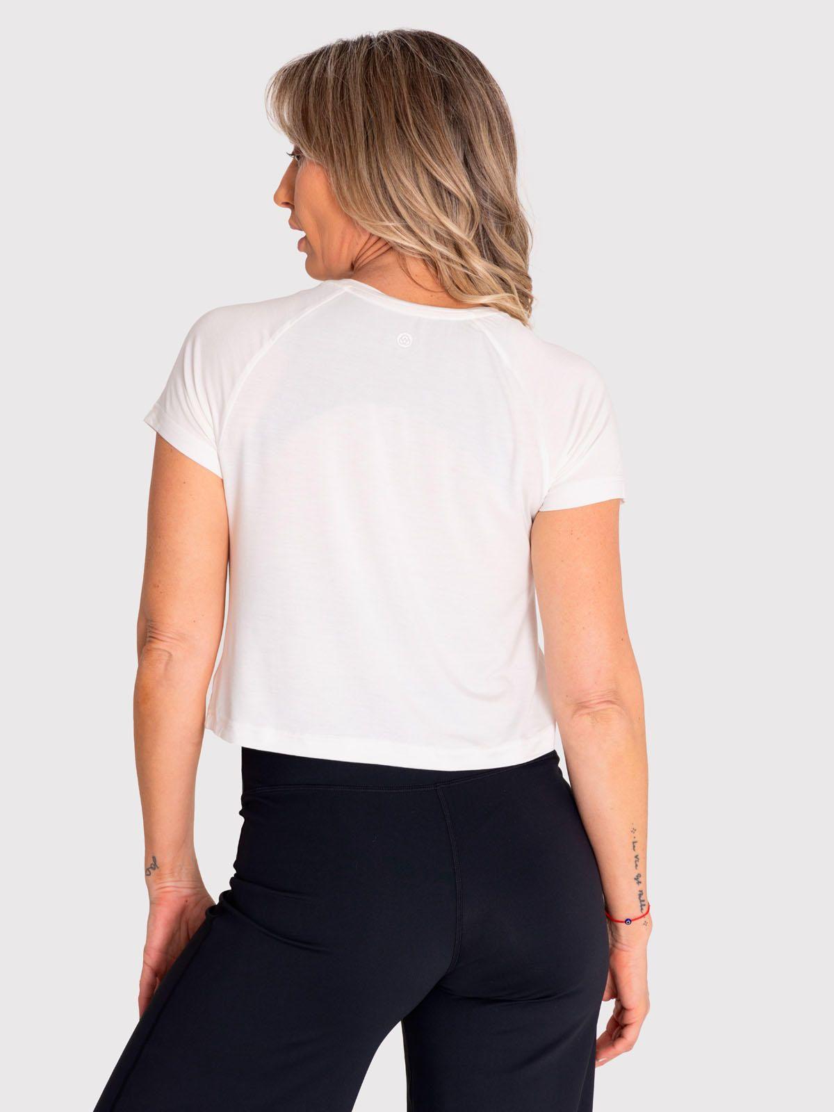 Polera deportiva Mujer Soft T-Shirt Blanca-1