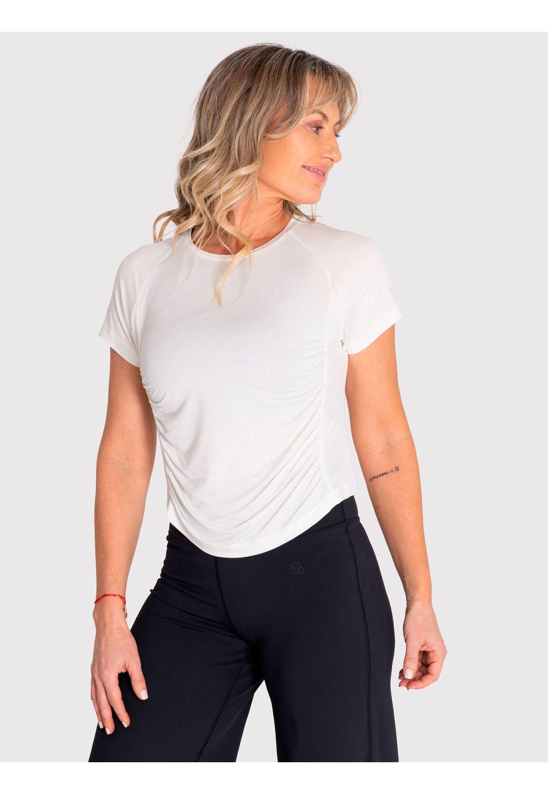 Polera deportiva Mujer Soft T-Shirt Blanca-0