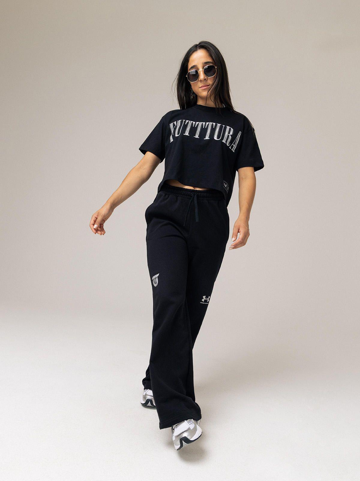 Polera Crop TINI Unisex Negra - FUTTURA-3