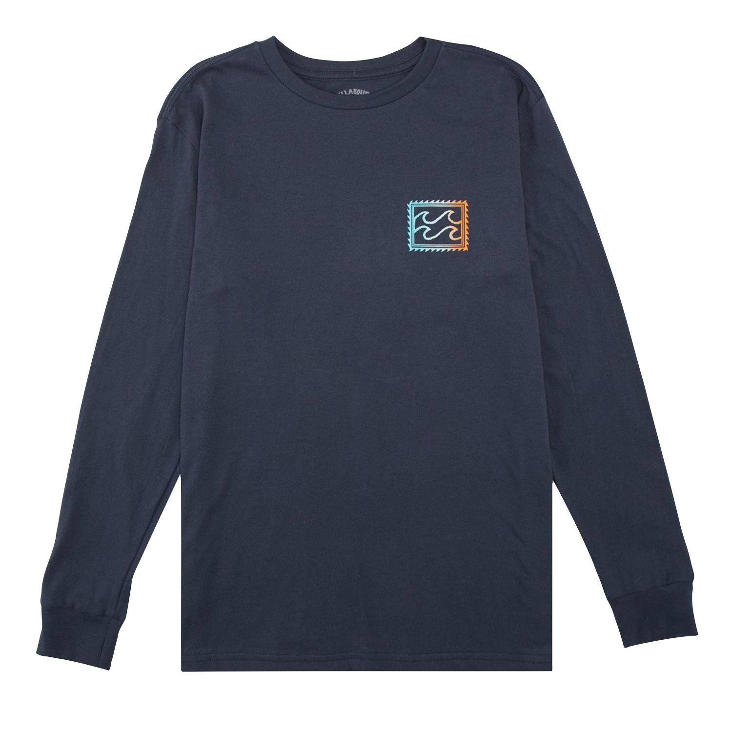 Polera M/L Niño Crayon Wave Azul-0