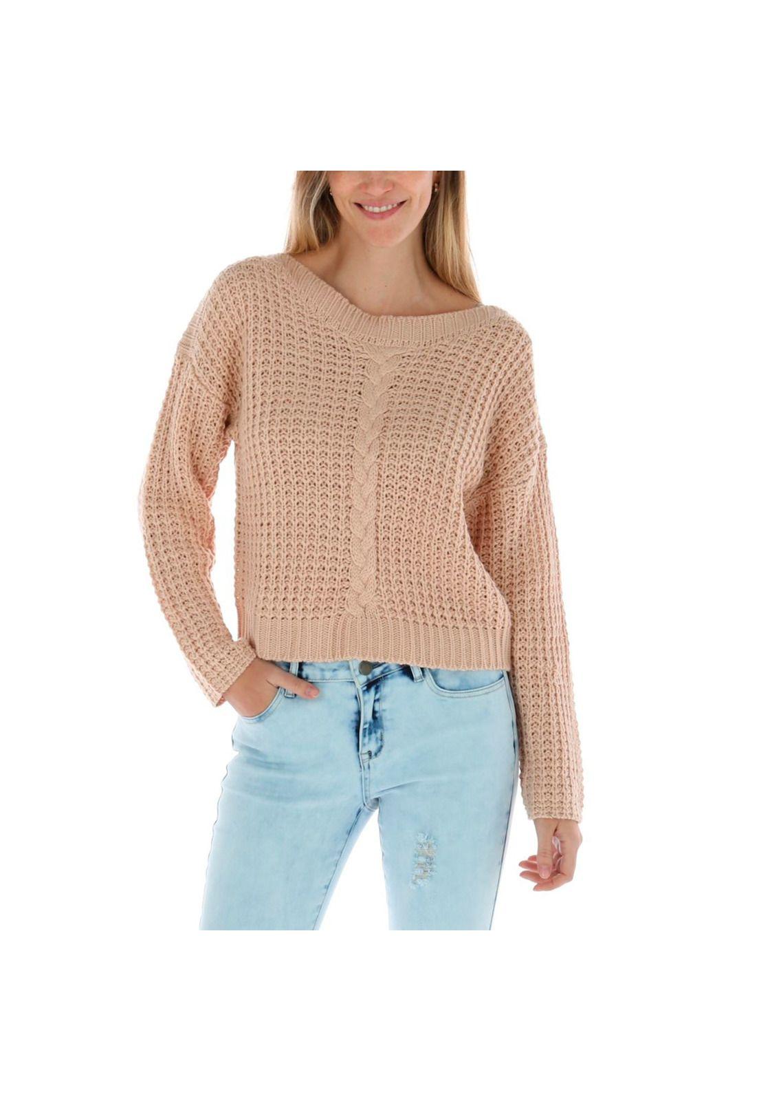Sweater Mujer Morgan Sweater Rosa-0