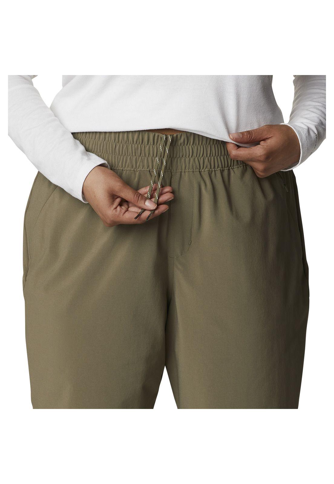 Pantalon Mujer Pleasant Creek Core Gris-1