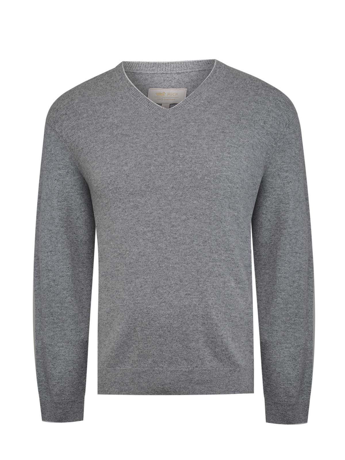 Sweater Cashemira Hombre Cash.V Gris-0