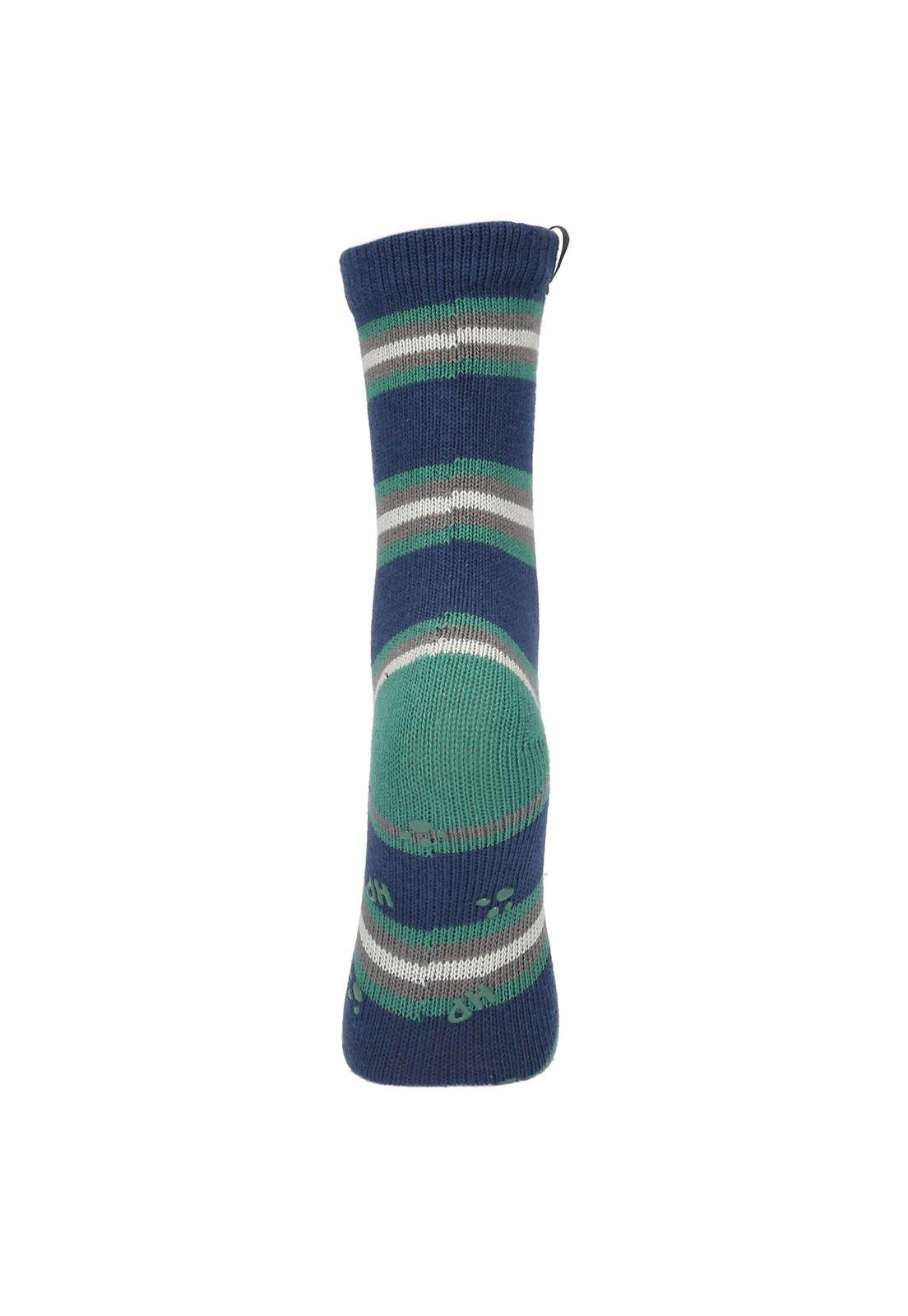 Calcetín Algodón Niño Heavy Bnds Azul-1