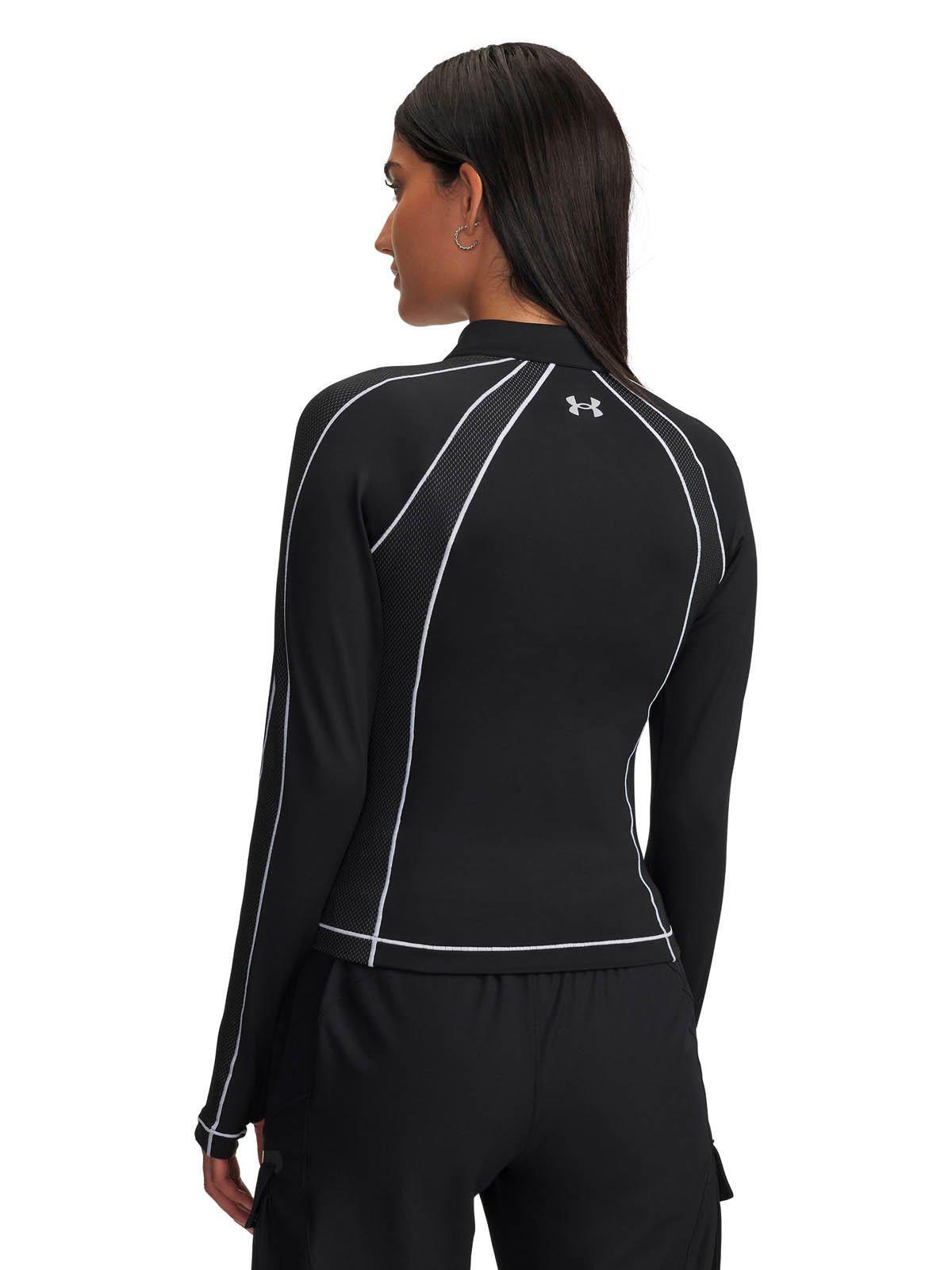 Primera capa superior Mujer ColdGear 1/2 zip Negro -1