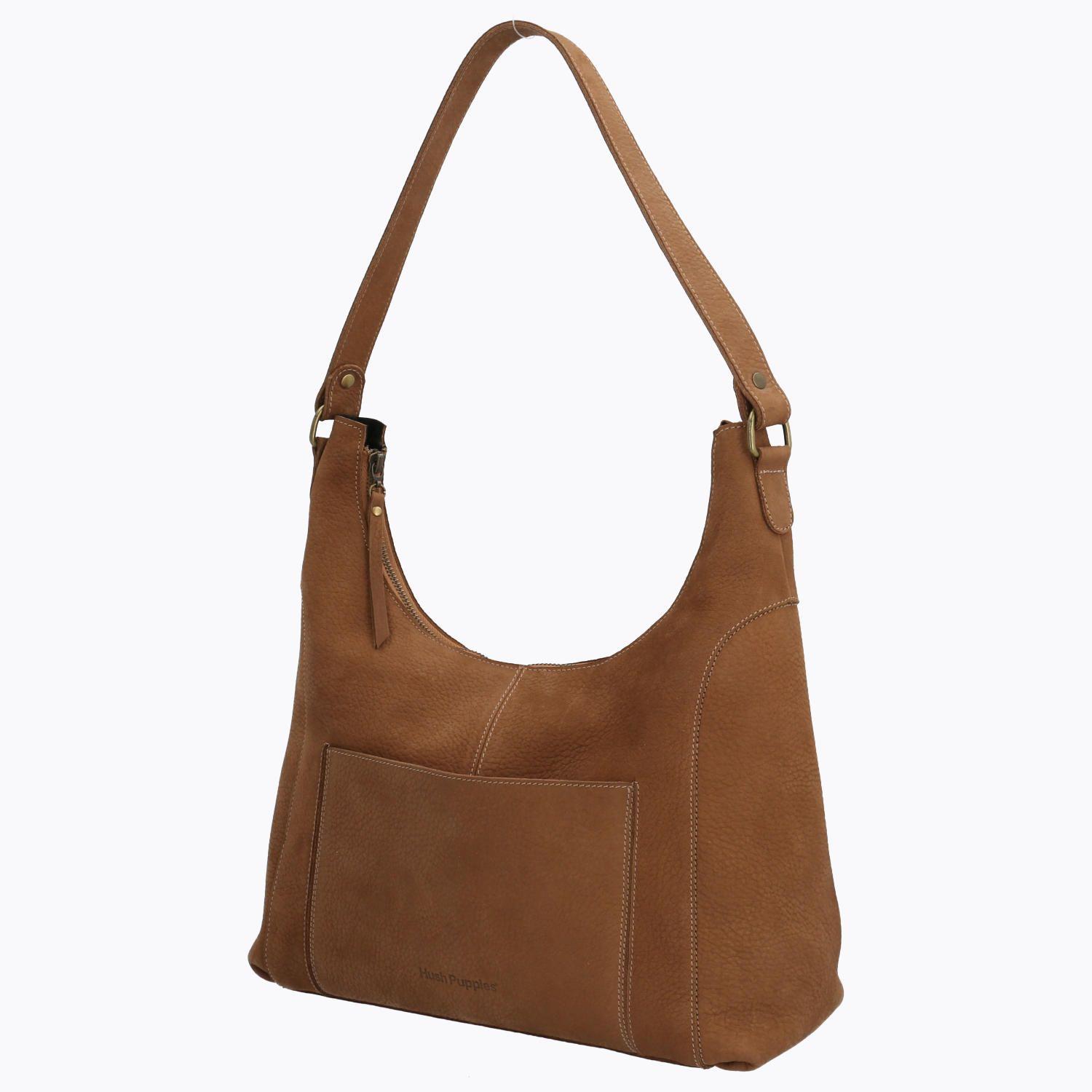 Cartera Cuero Mujer Billie Hobo Café-1