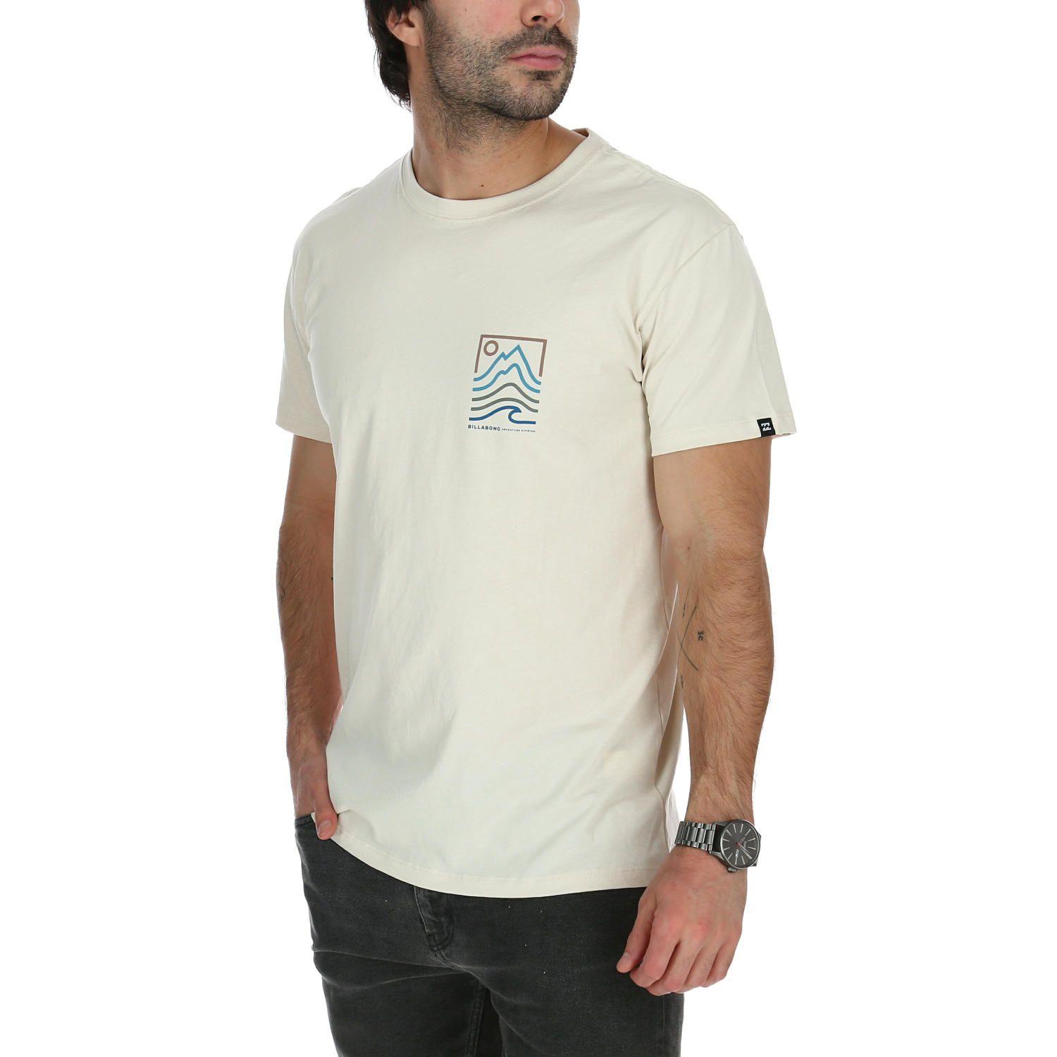 Polera M/C Hombre Peak Blanco Crema-2