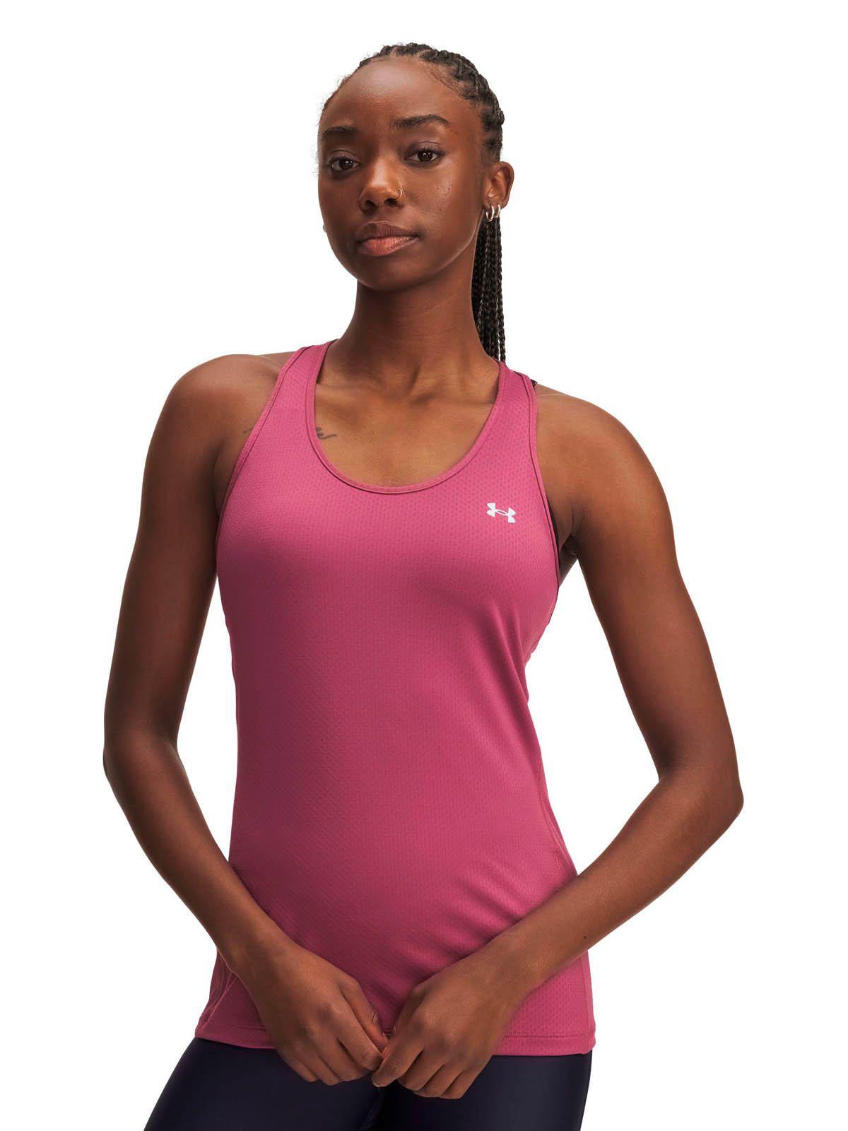 Polera Sin mangas Training  Mujer HeatGear Rojo Under Amour-3