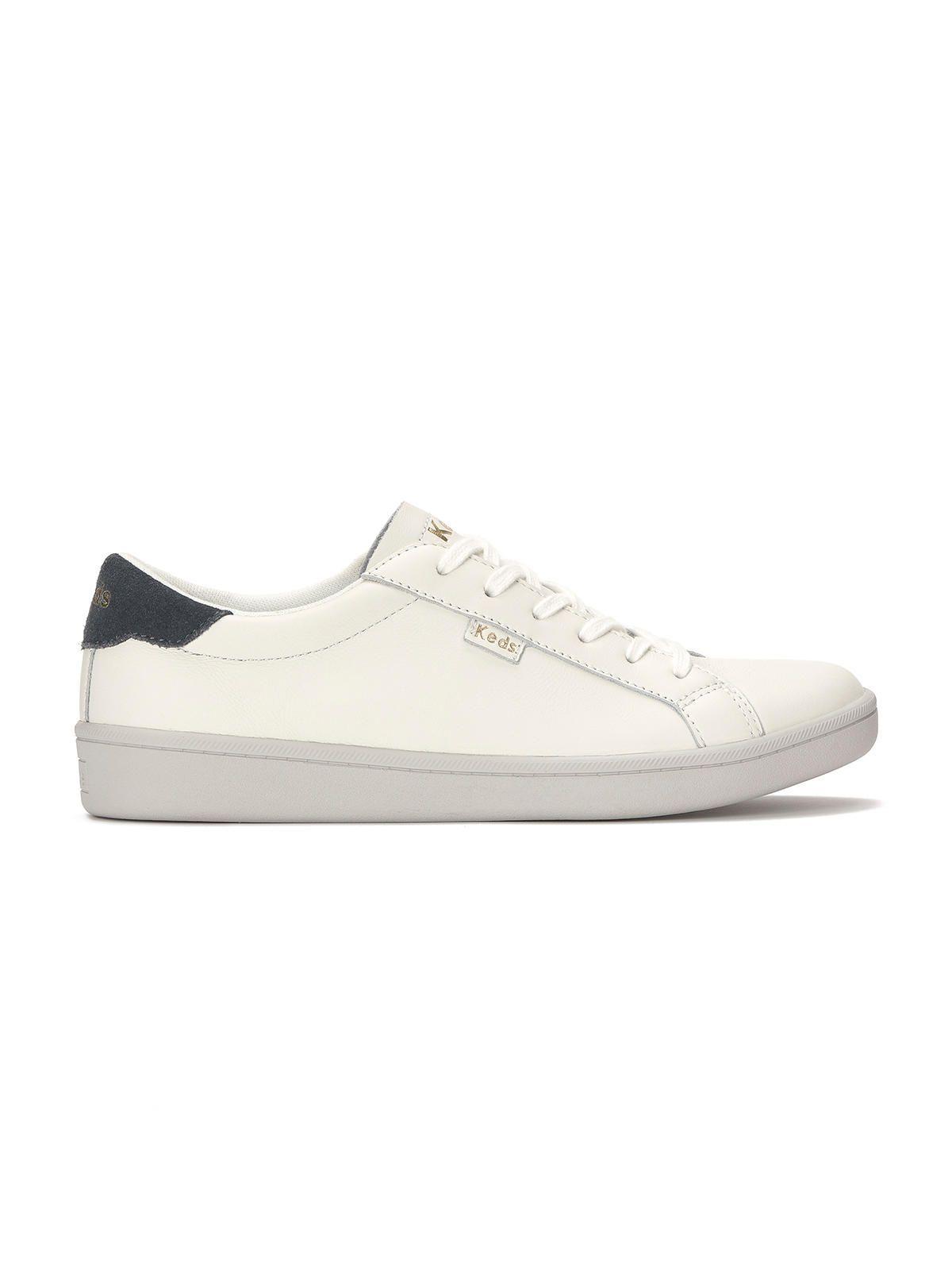 Zapatilla Cuero Mujer Ace Ii Leather Blanco-0