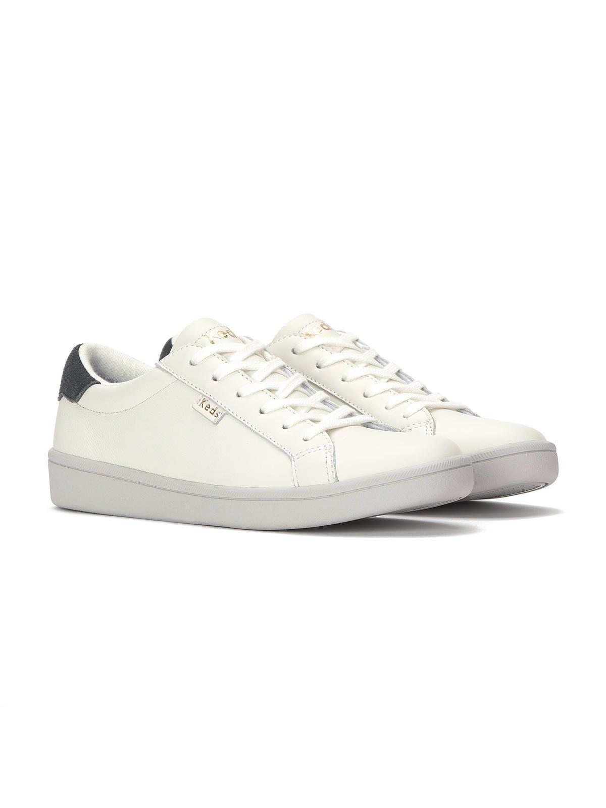 Zapatilla Cuero Mujer Ace Ii Leather Blanco-3