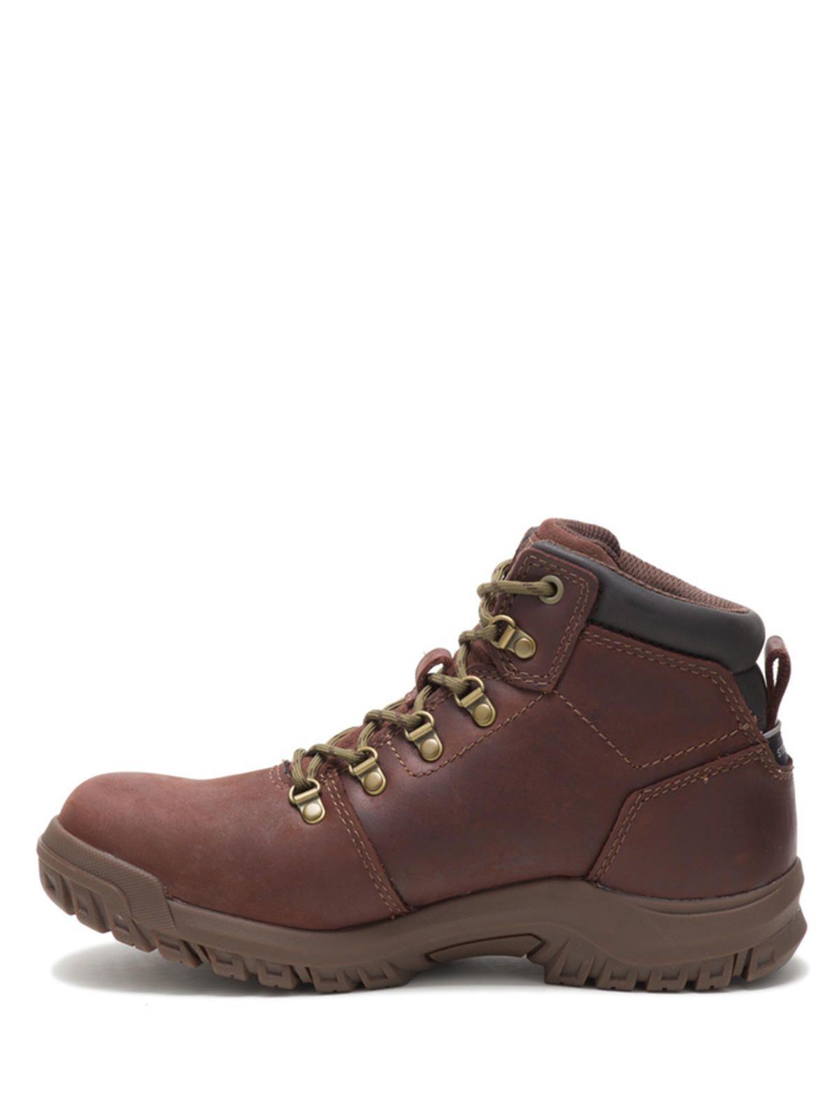 Zapato Seguridad Cuero Mujer Mae ST WP Café Oscuro-3