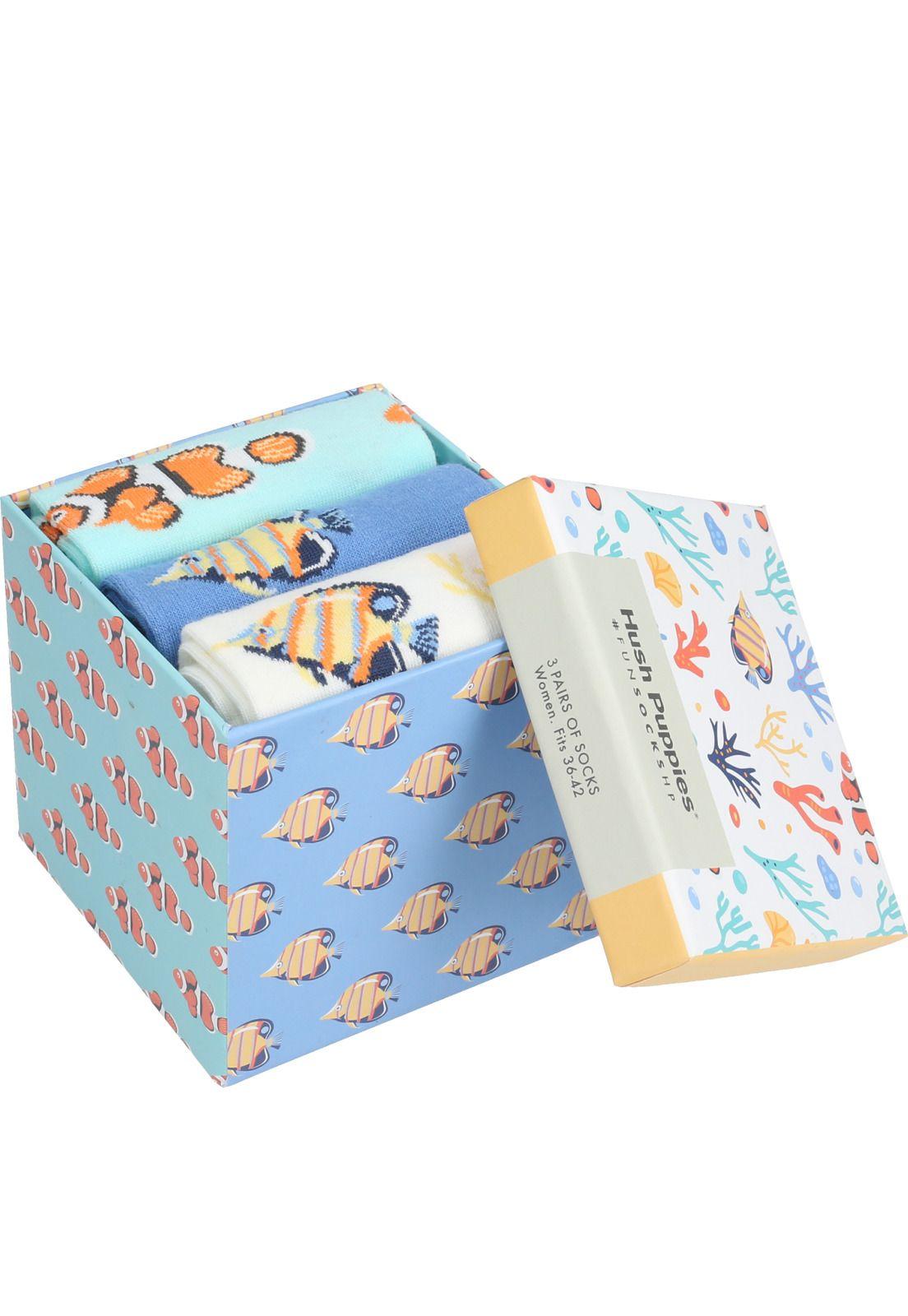 Calcetín Mujer V22W Pack Gift Pez Multi-2