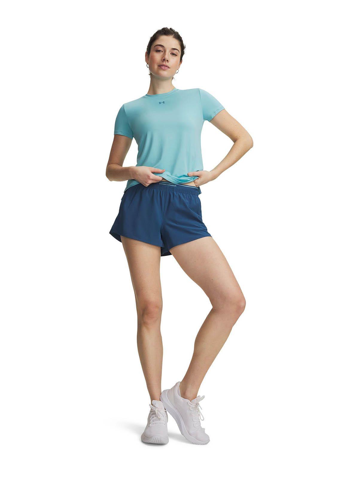 Short UA Vanish Woven 3" Azul Mujer-3