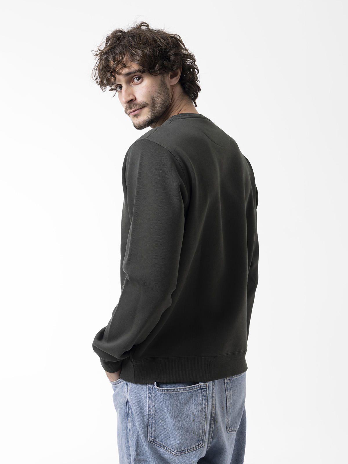 Polerón Hombre Urban Essential Crewneck Verde-4