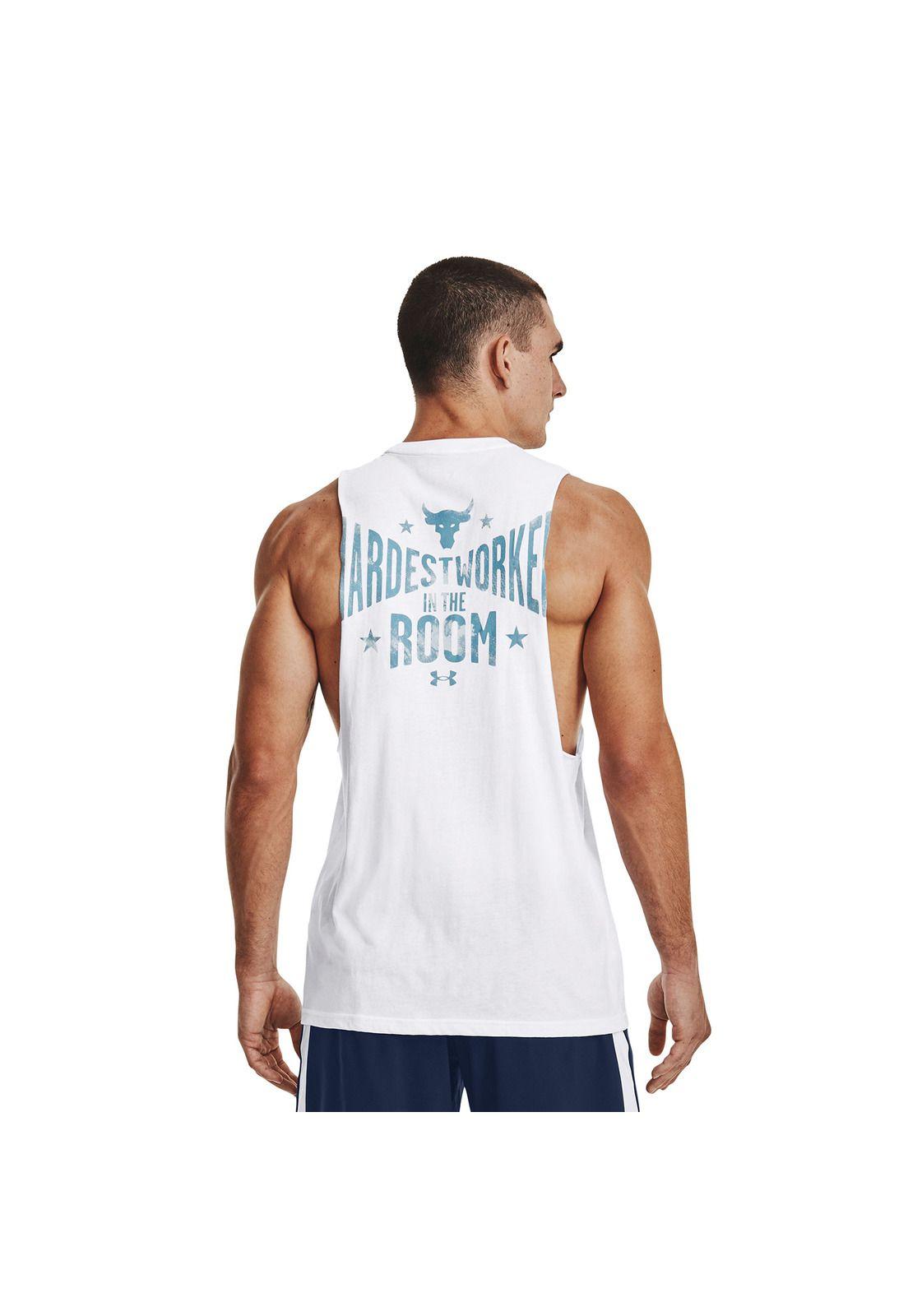 Polera Hombre Project Rock Hwitr Blanco-3