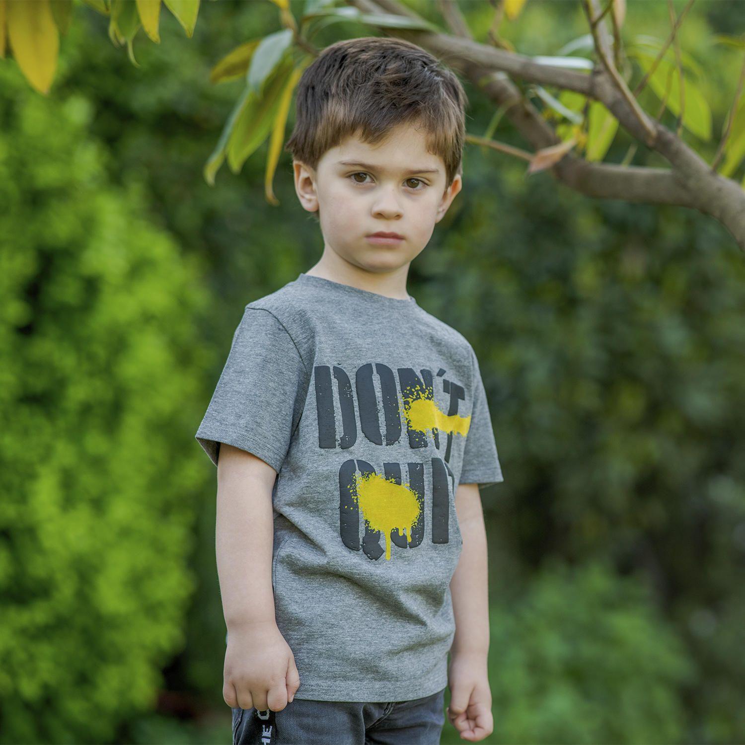 Polera M/C Niño Do It Gris-2