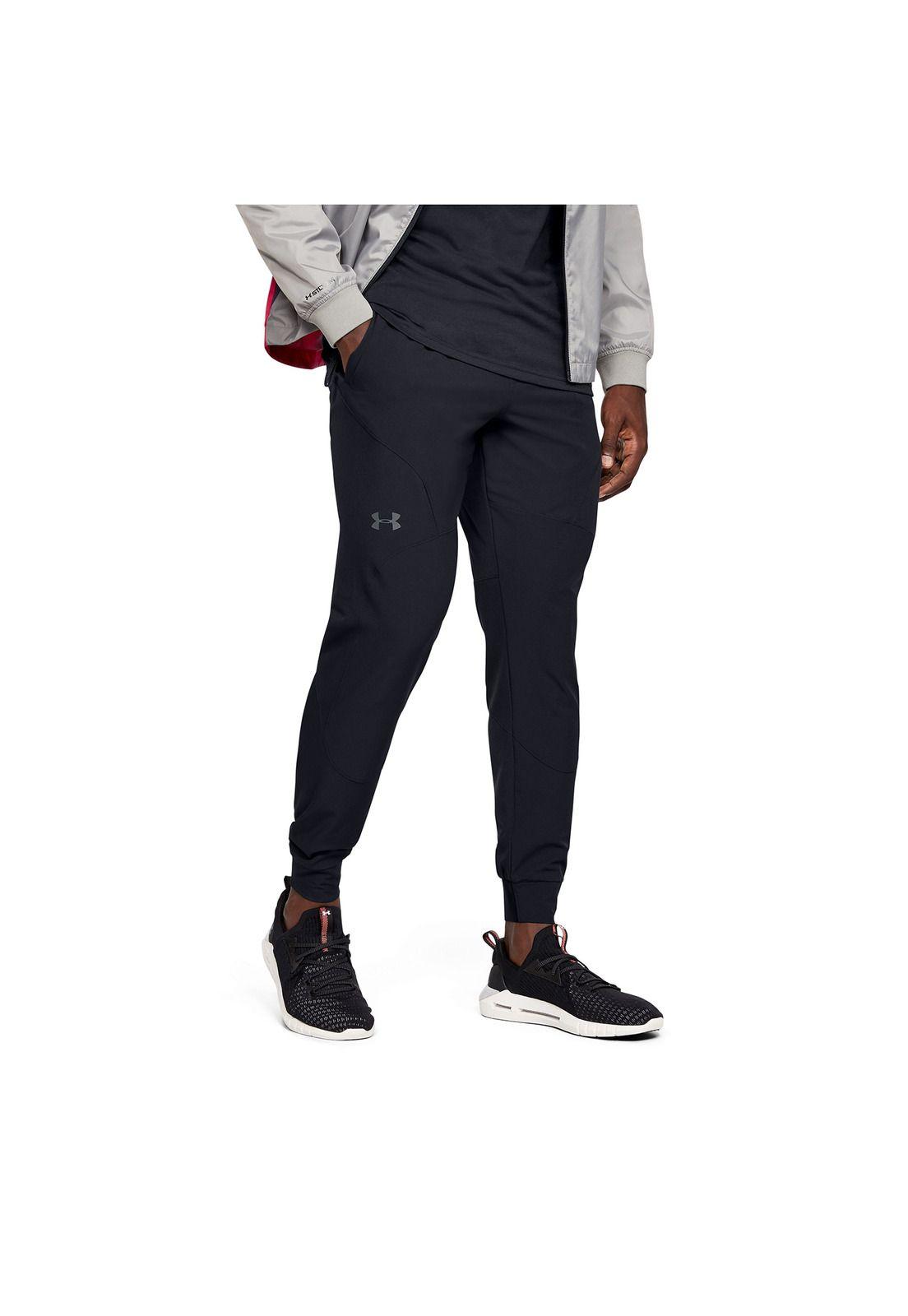 Pantalon Buzo Flex Woven Gris Hombre-3