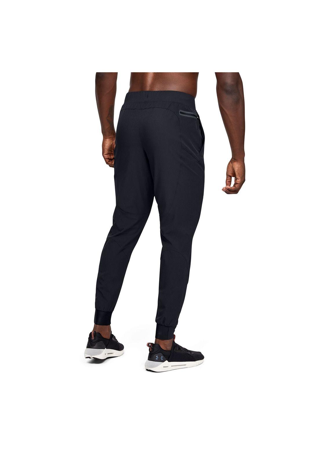 Pantalon Buzo Flex Woven Gris Hombre-4