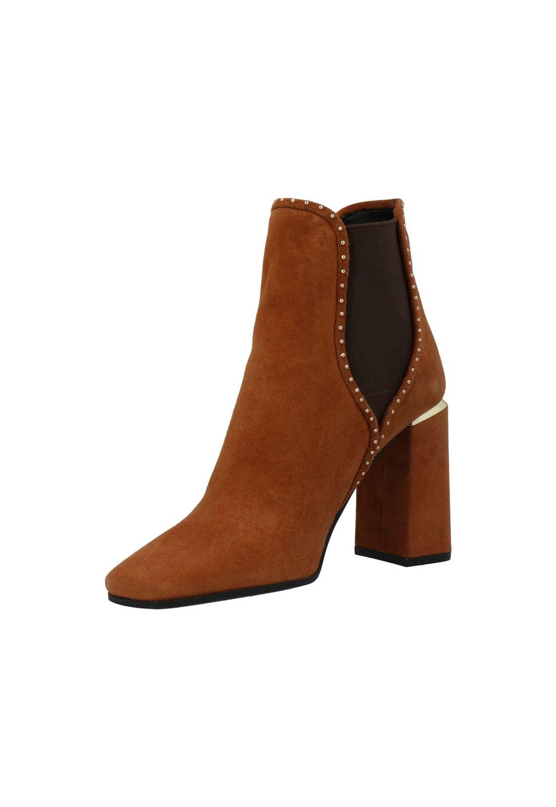 Botín Cuero Alcina Camel Mujer Pasqualini-3