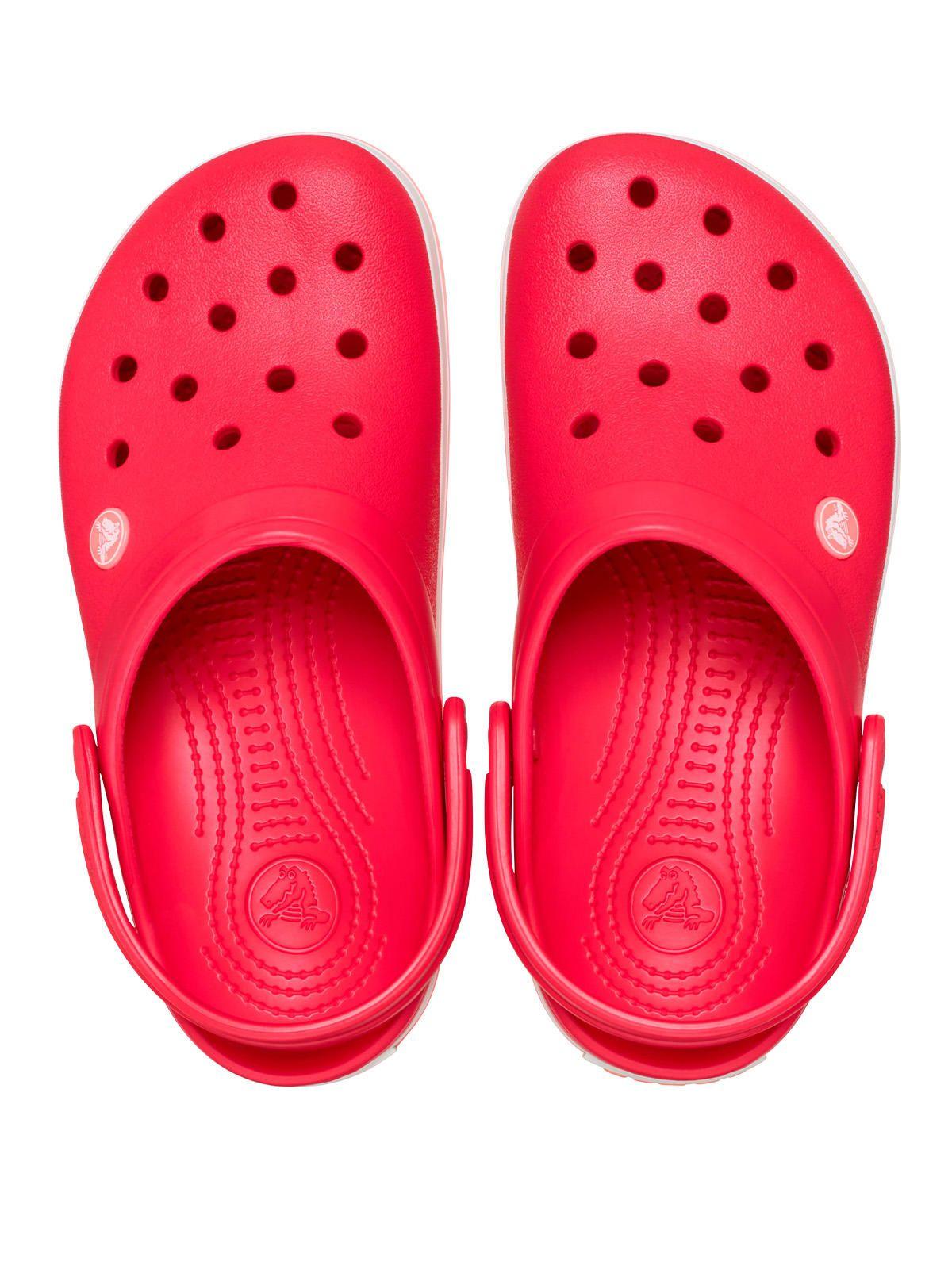 Zueco Mujer Crocband Rojo-3