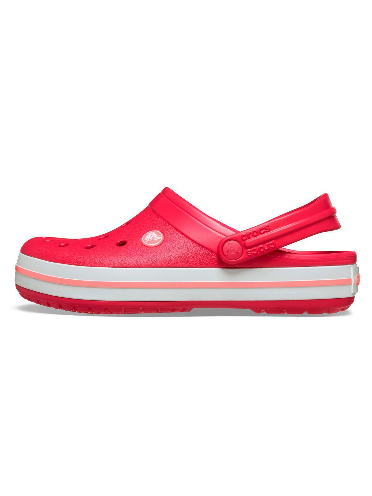 Zueco Mujer Crocband Rojo-6